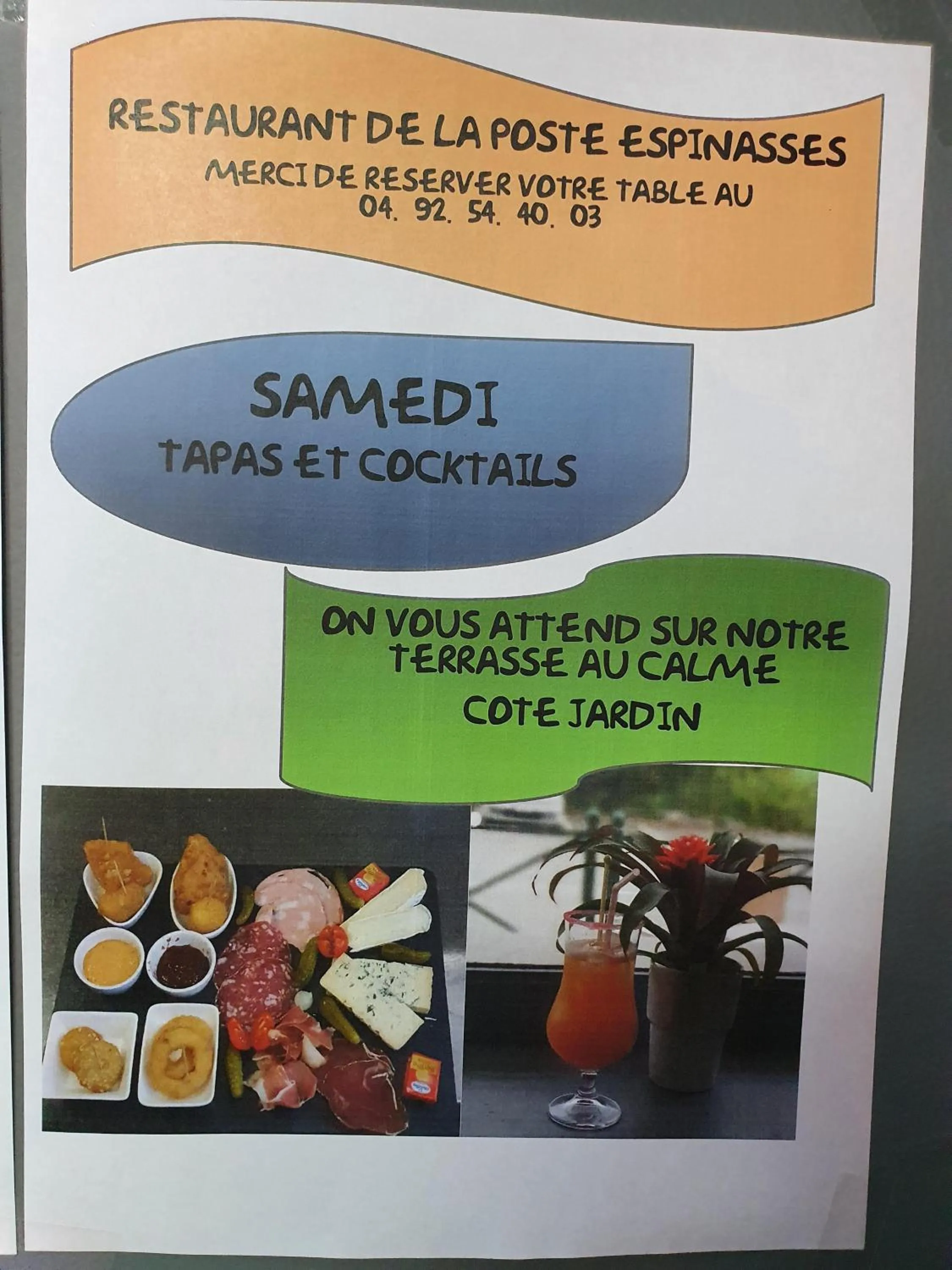 Restaurant/places to eat in Hotel De La Poste