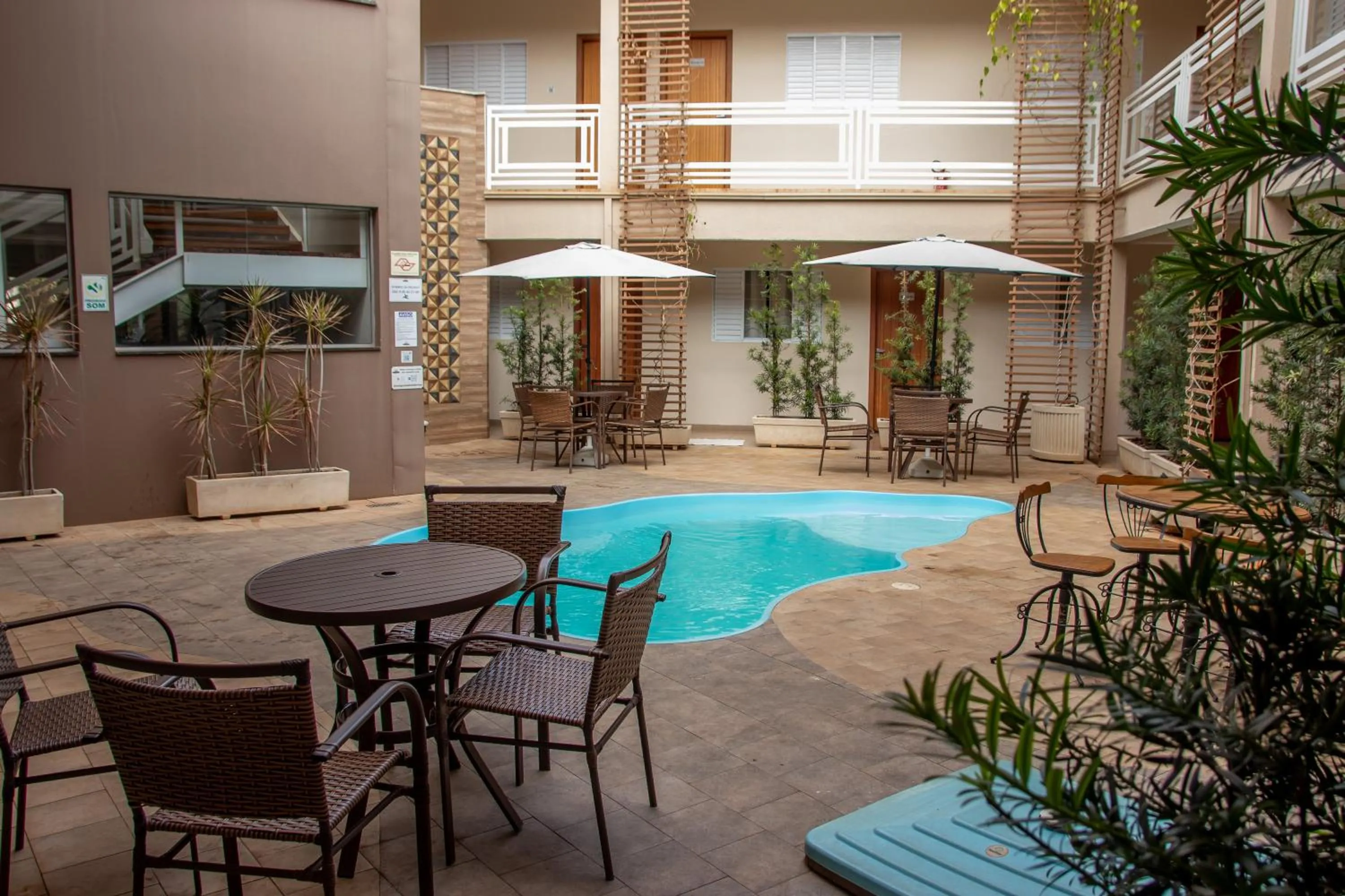 Patio in Casagrande Olímpia Hotel