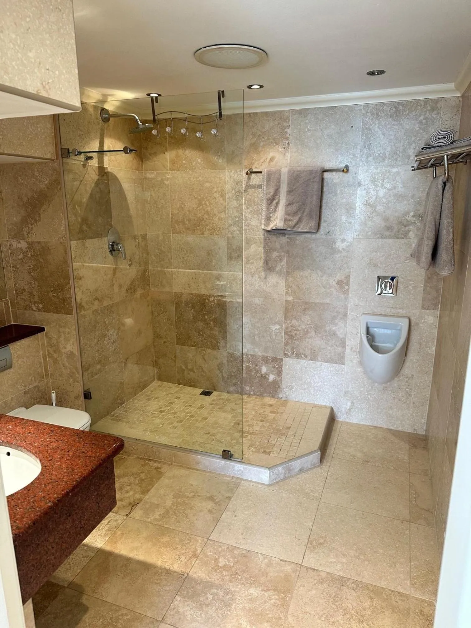 Shower in Krystal Beach Hotel