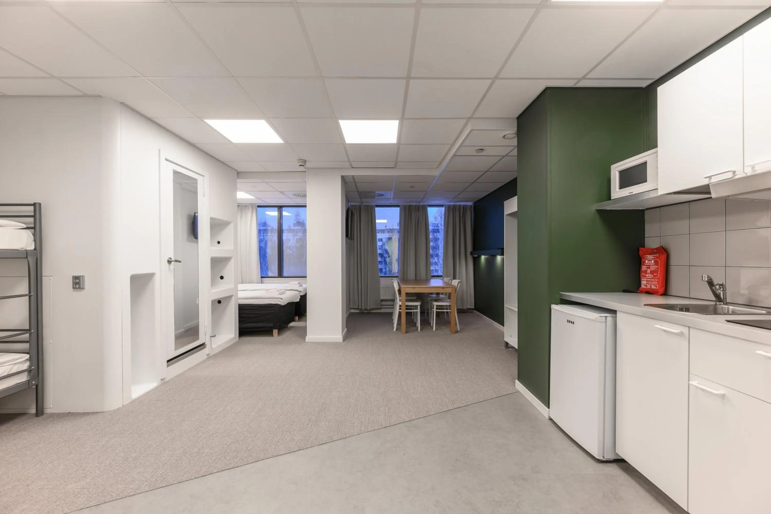 Kitchen or kitchenette in GreenStar Hotel Oulu