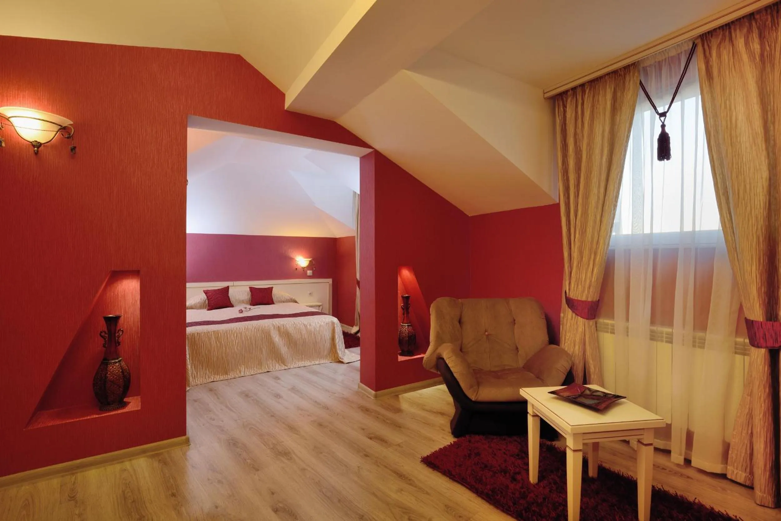 Coffee/tea facilities, Bed in Villa Paris