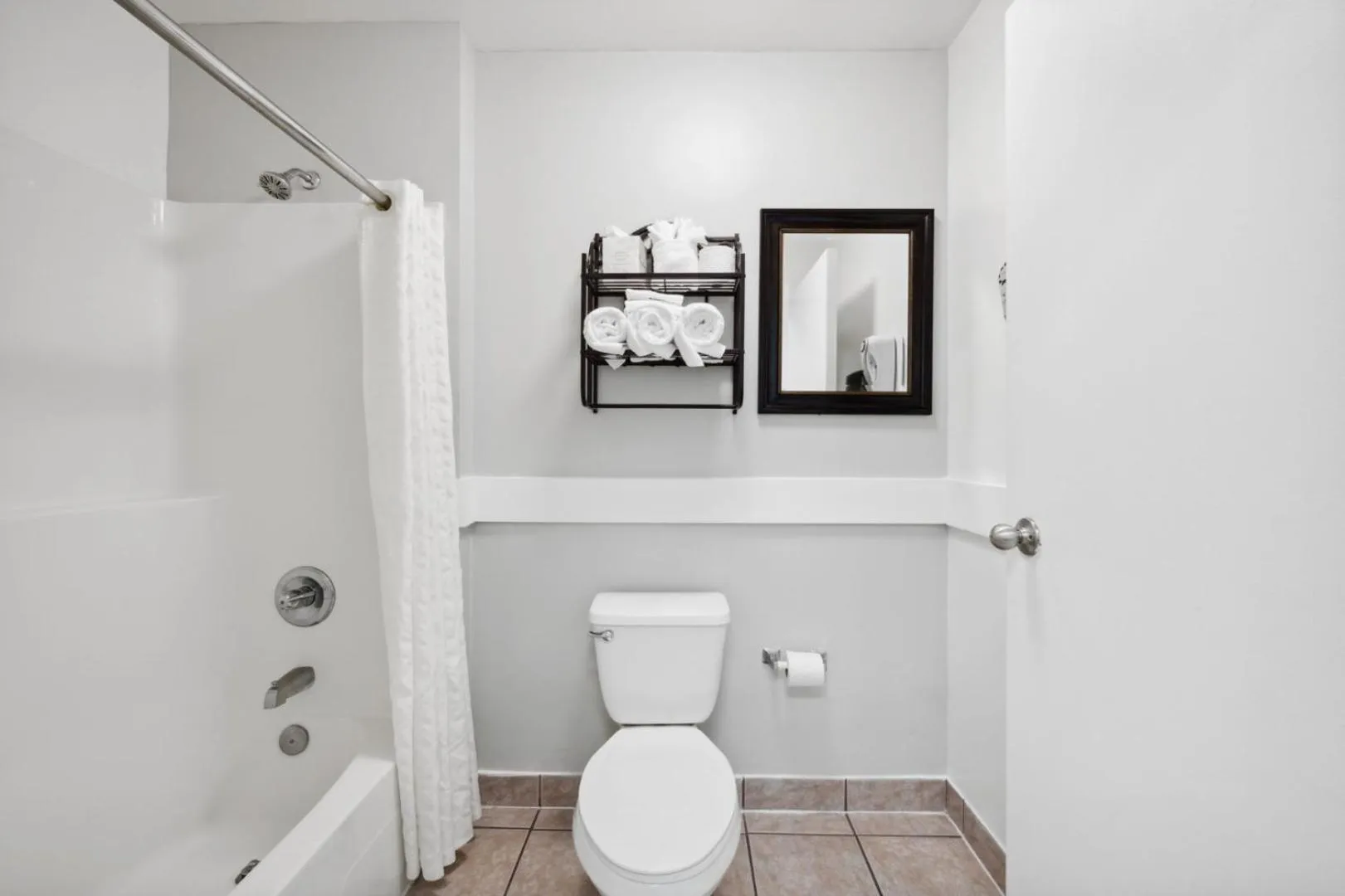 Shower in Beach Tower Beachfront Hotel, a By The Sea Resort