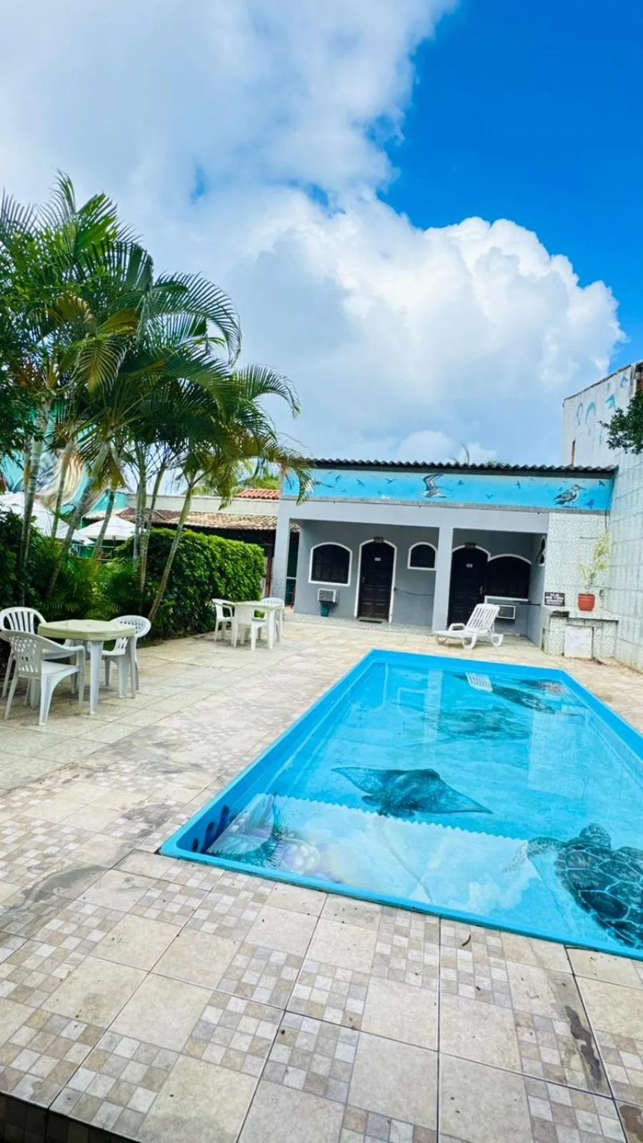 Pool view in Pousada Flora Búzios