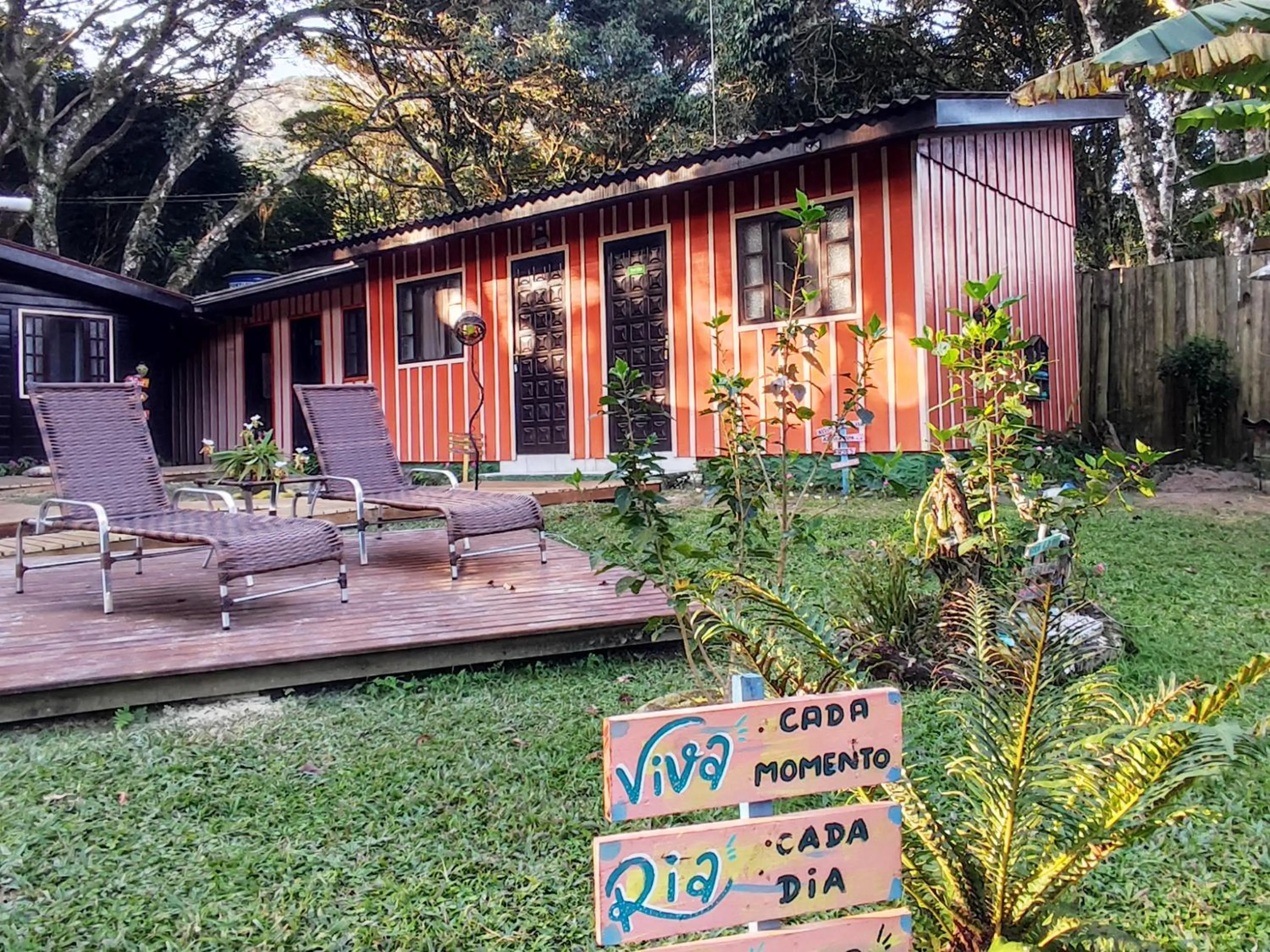 Garden view in Pousada Recanto das Cores