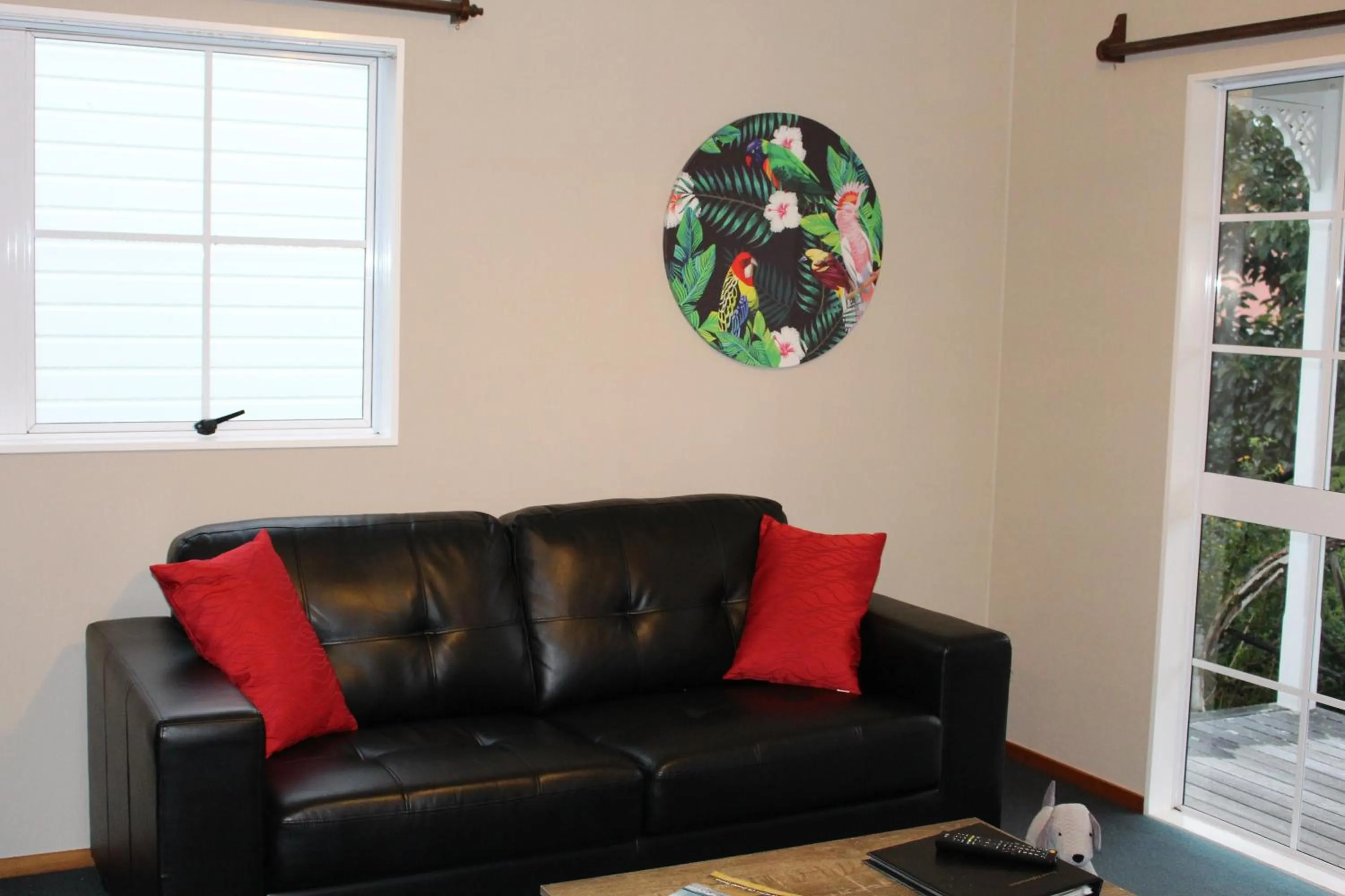 Living room in Coromandel Cottages
