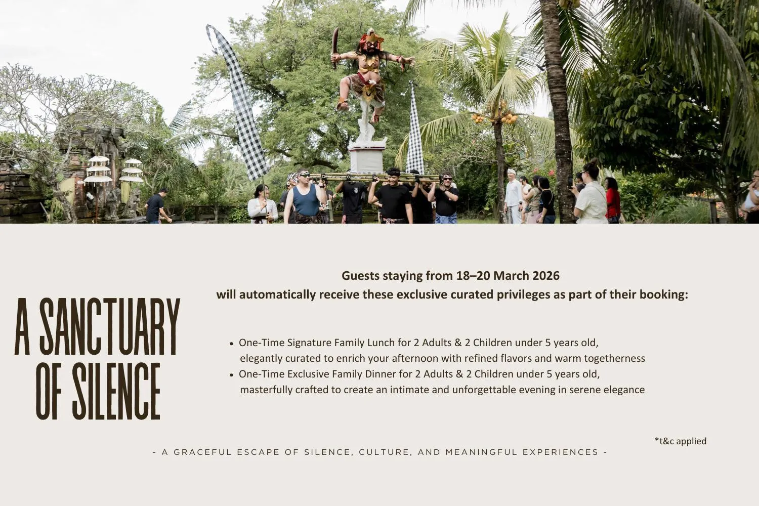 Area and facilities in Sanctoo Suites & Villas