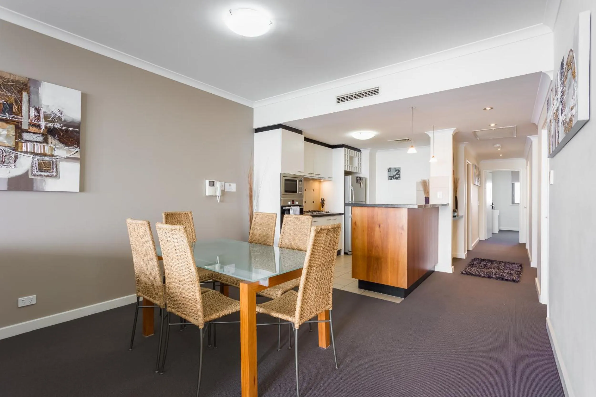 Dining area in Nautilus by Rockingham Apartments