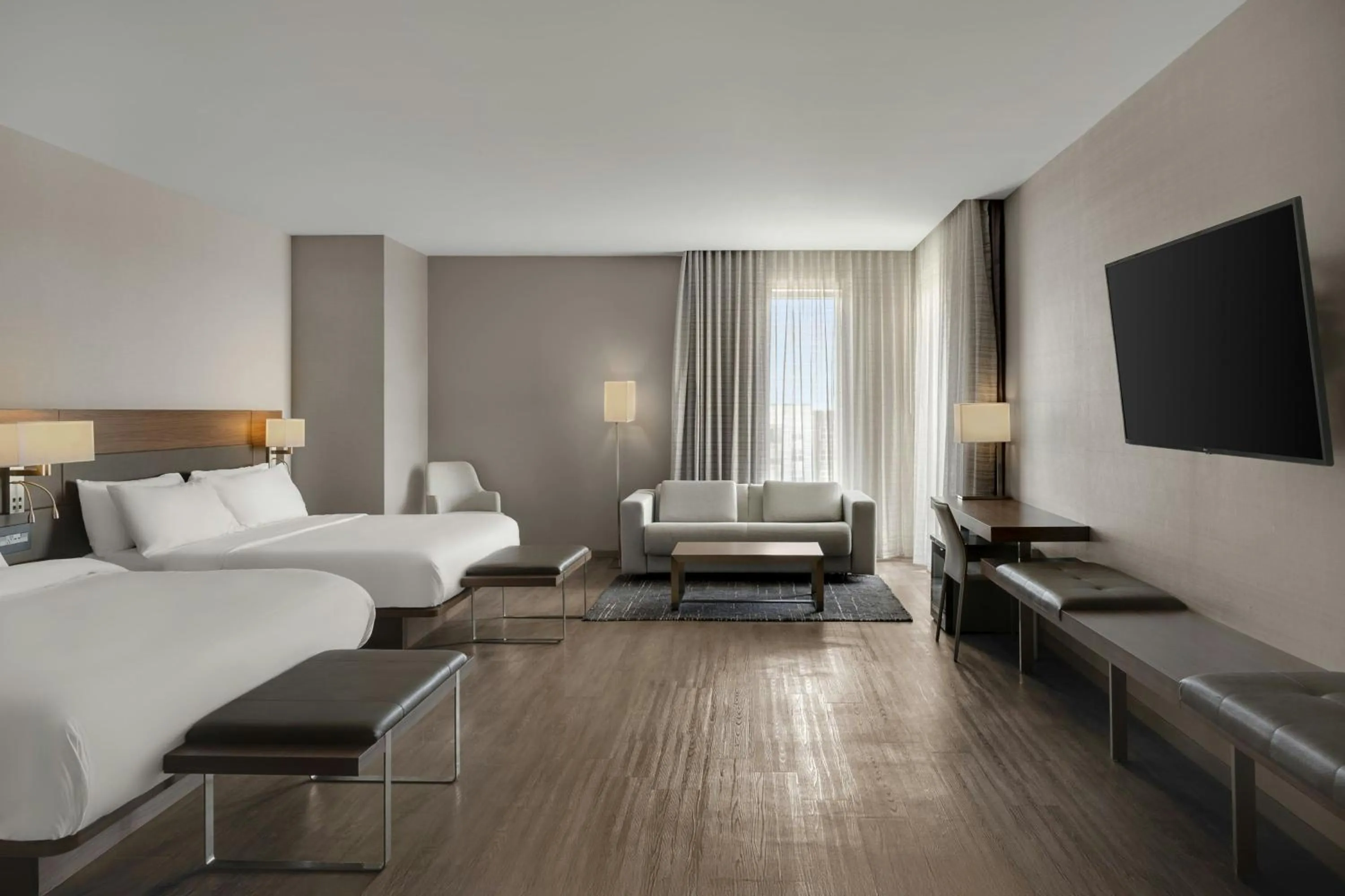 Photo of the whole room, Bed in AC Hotel Cincinnati at Liberty Center