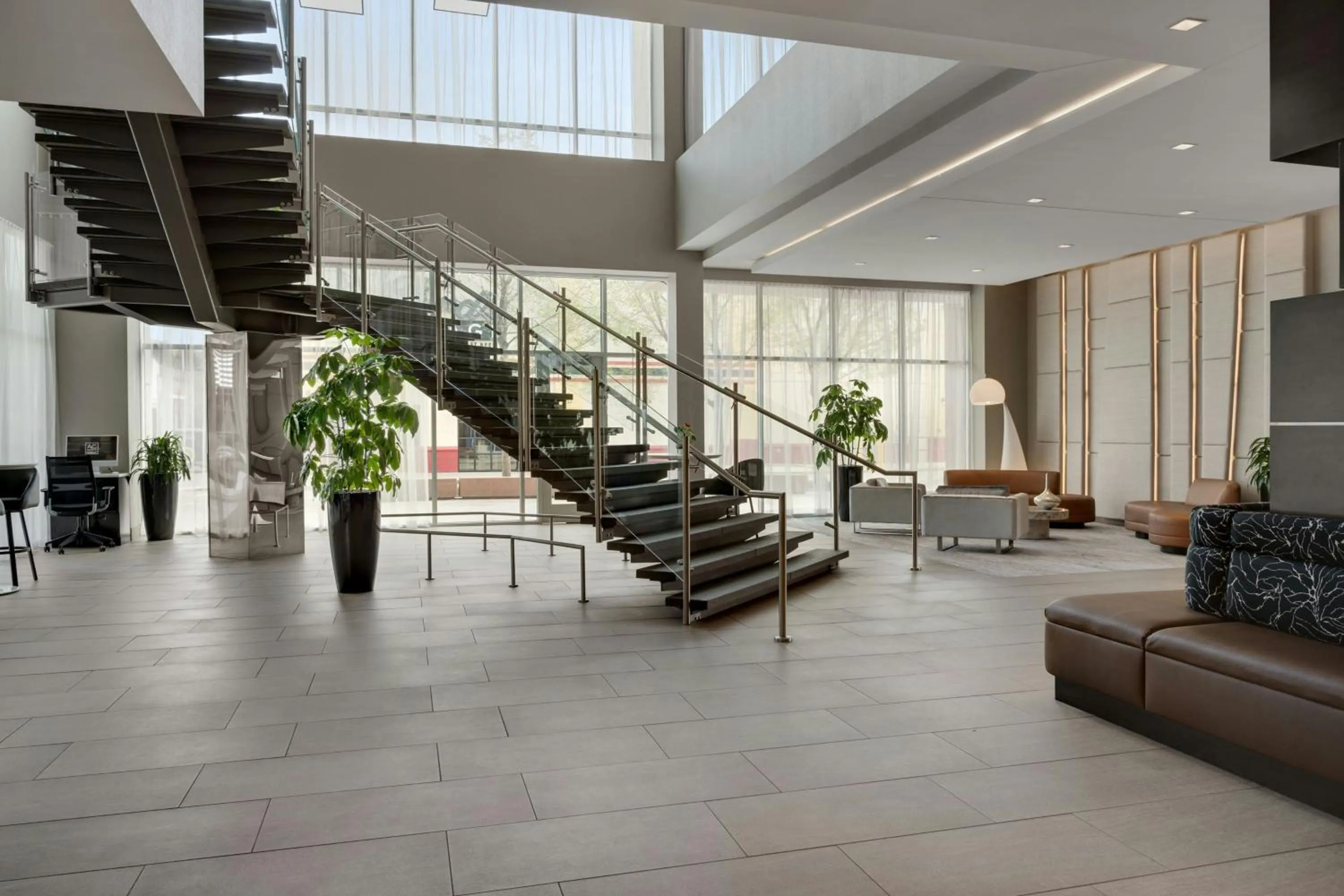 Lobby or reception in AC Hotel Cincinnati at Liberty Center