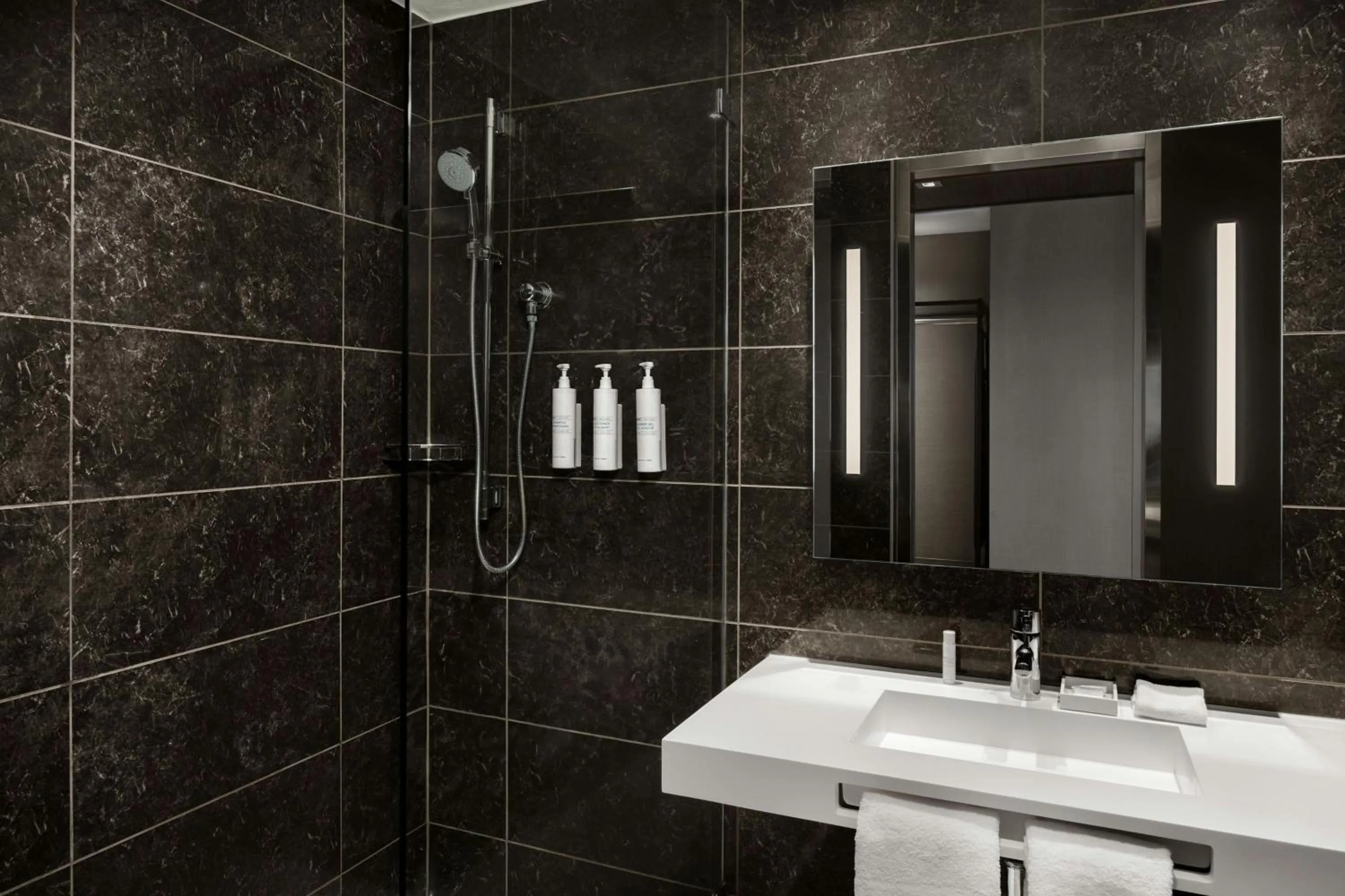 Bathroom in AC Hotel Cincinnati at Liberty Center