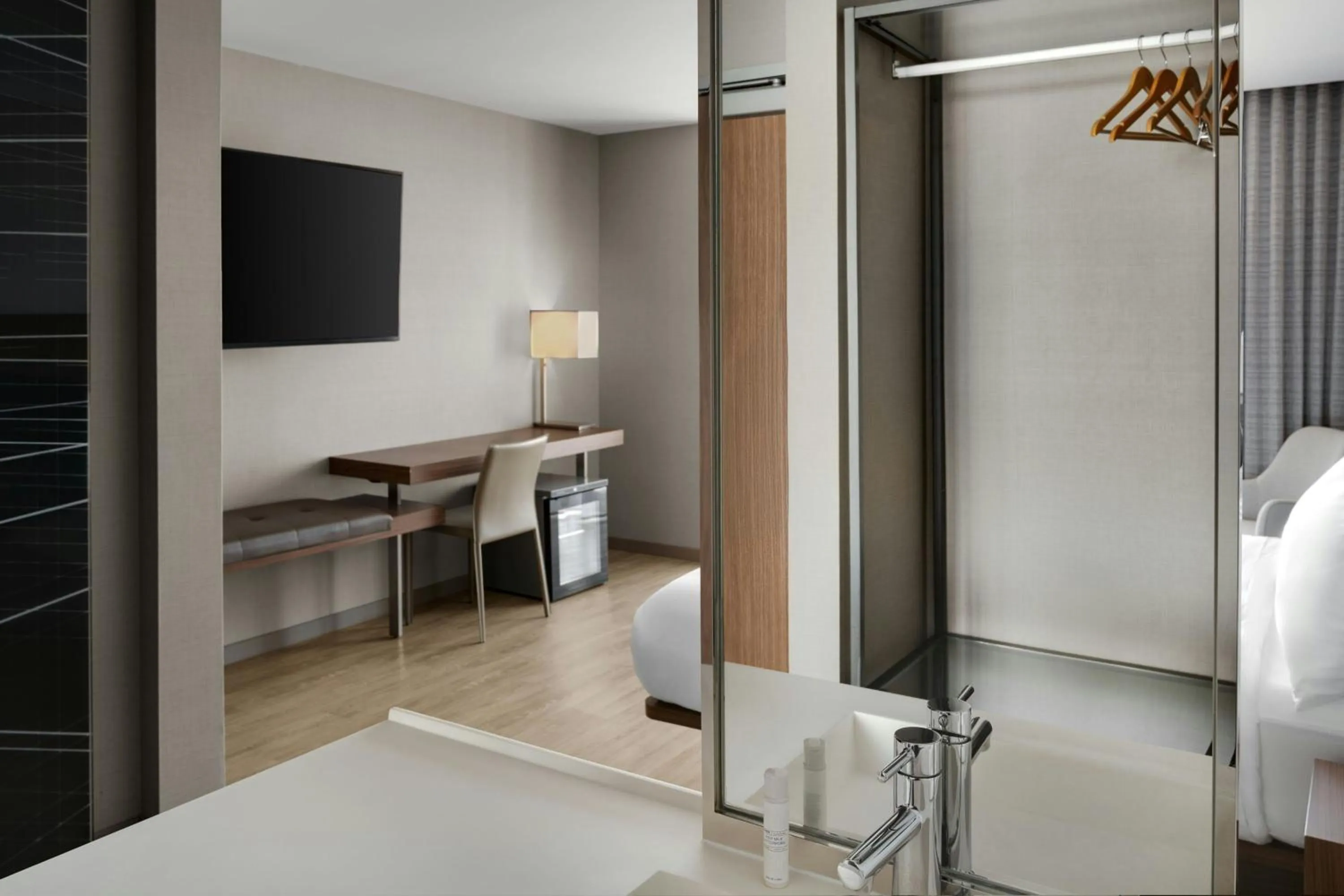 Photo of the whole room, Bed in AC Hotel Cincinnati at Liberty Center