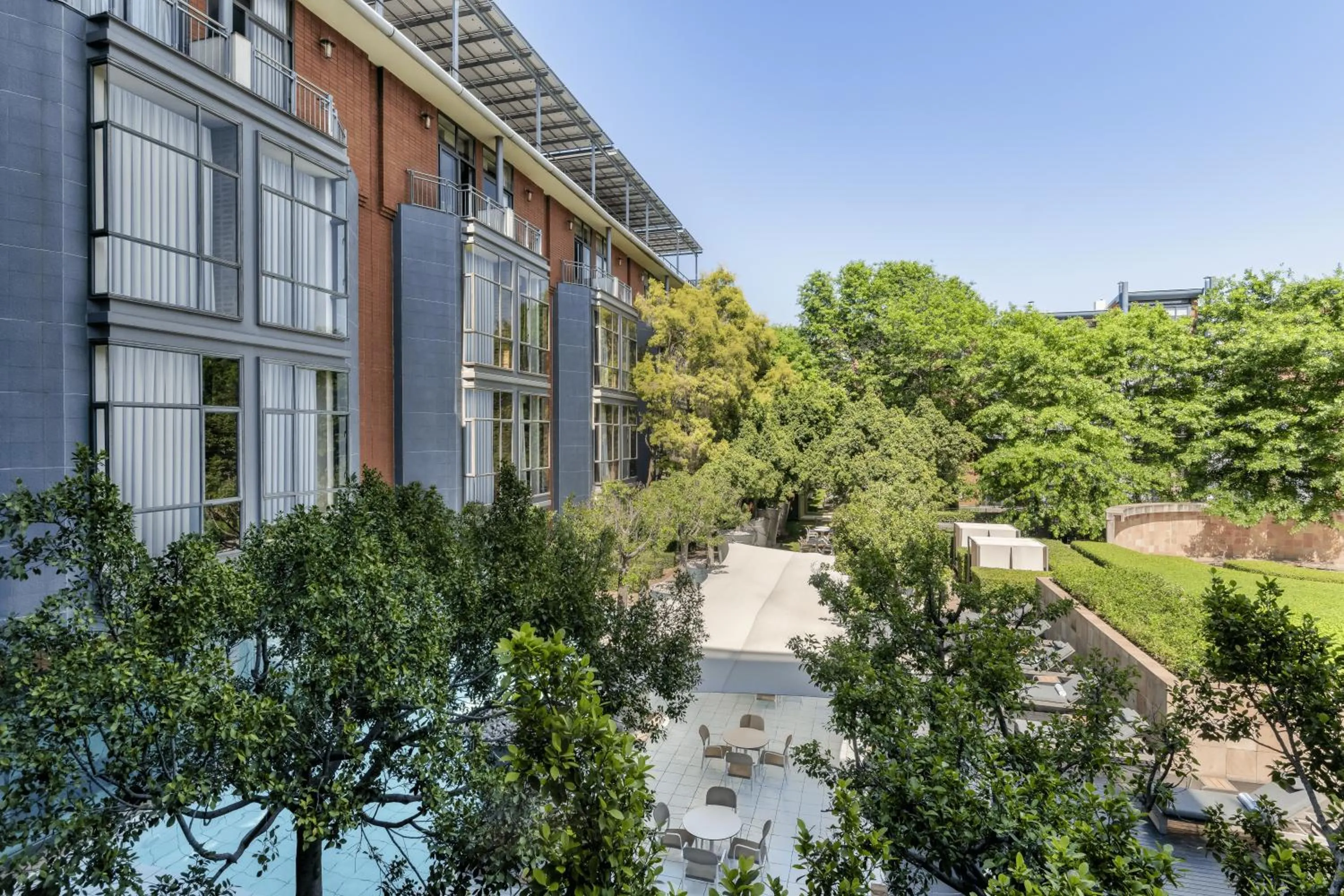 Pool view in African Pride Melrose Arch, Autograph Collection