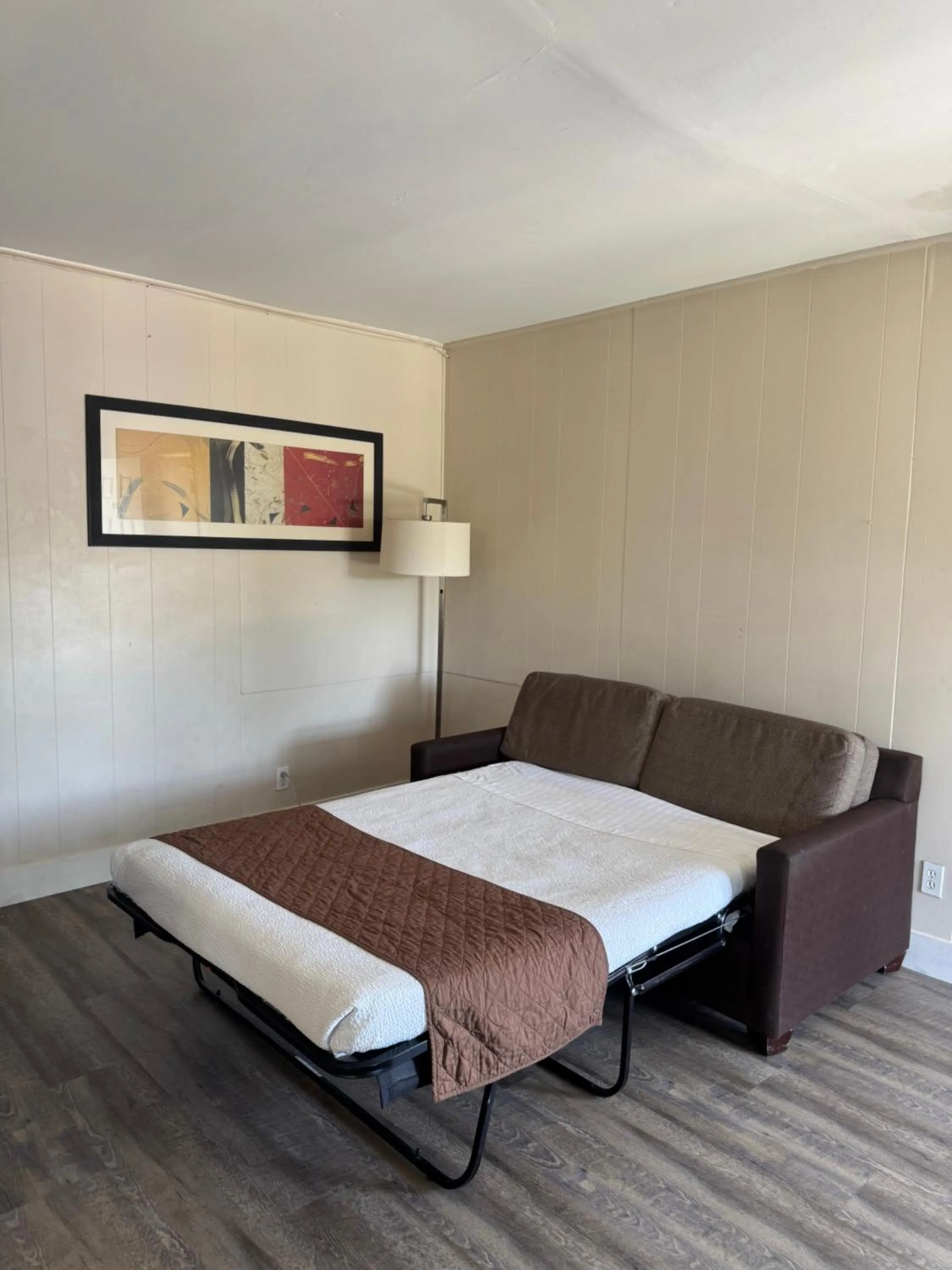 Living room, Bed in Holiday Lodge