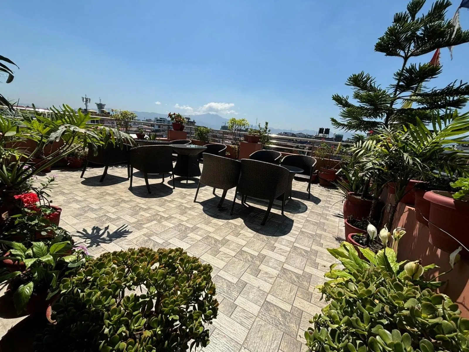 Balcony/Terrace in Kasthamandap Boutique Hotel