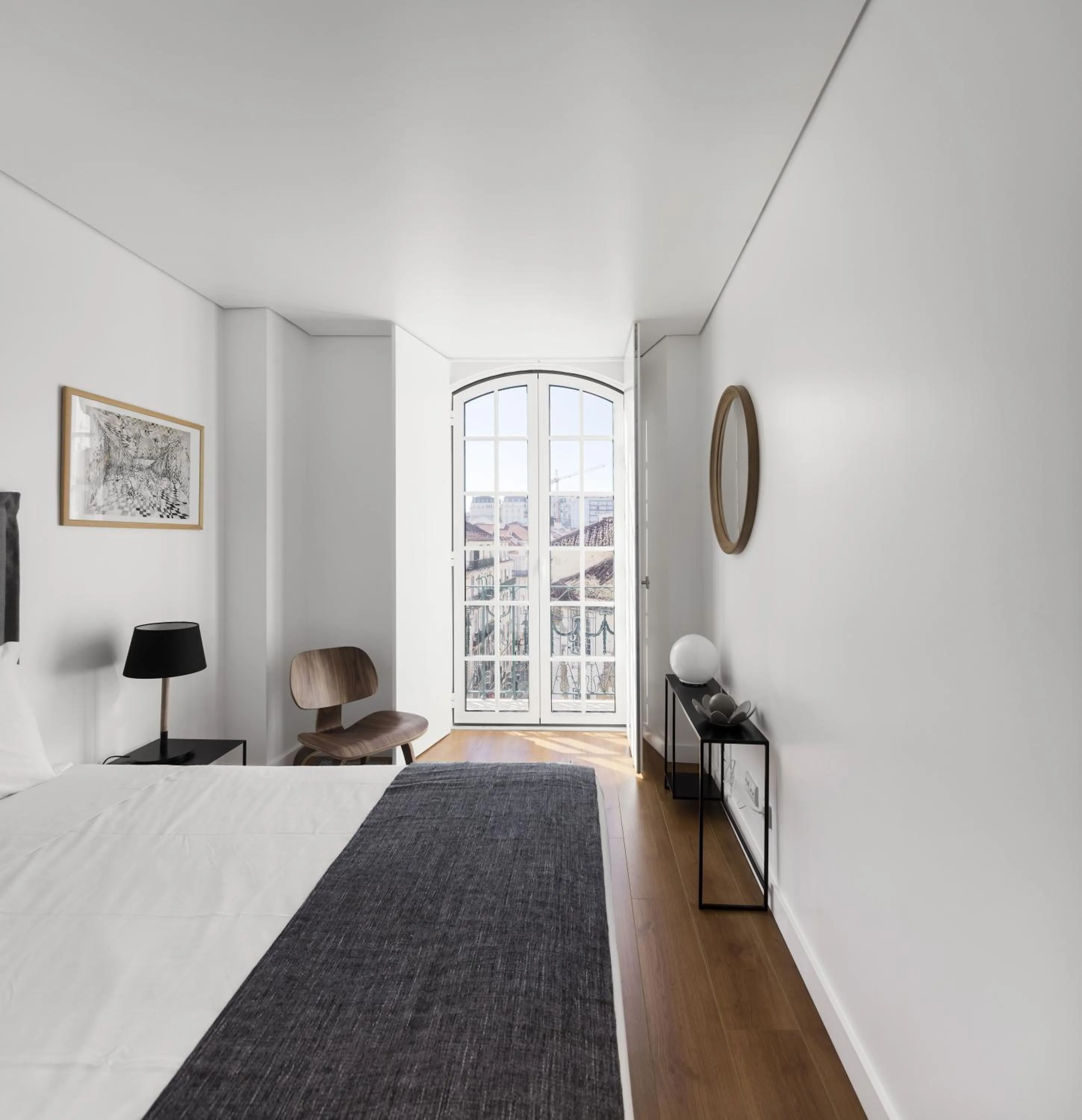 Bedroom, Bed in Lisbon Serviced Apartments - Baixa Castelo