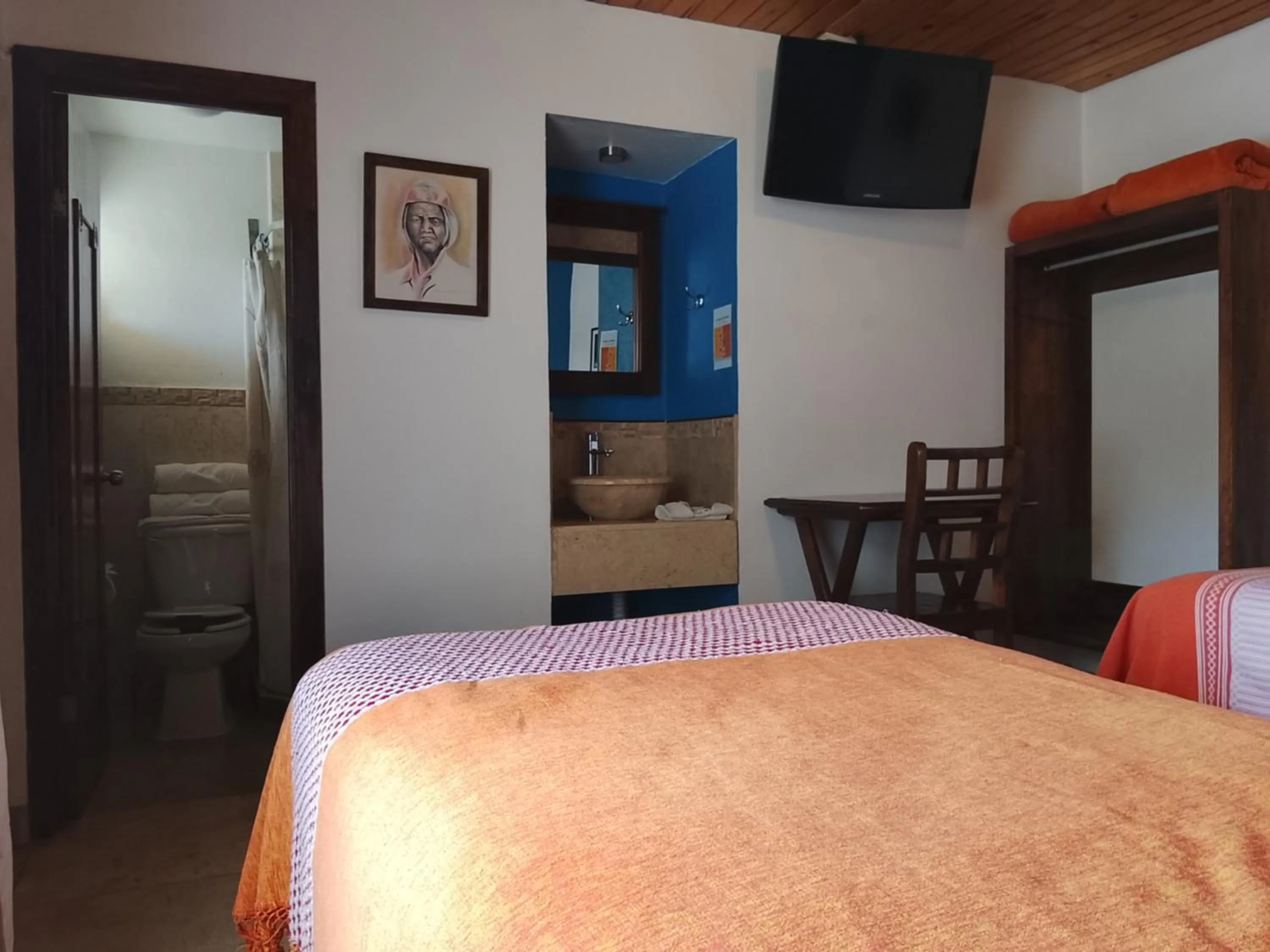 Bed in Hotel Ecológico Temazcal