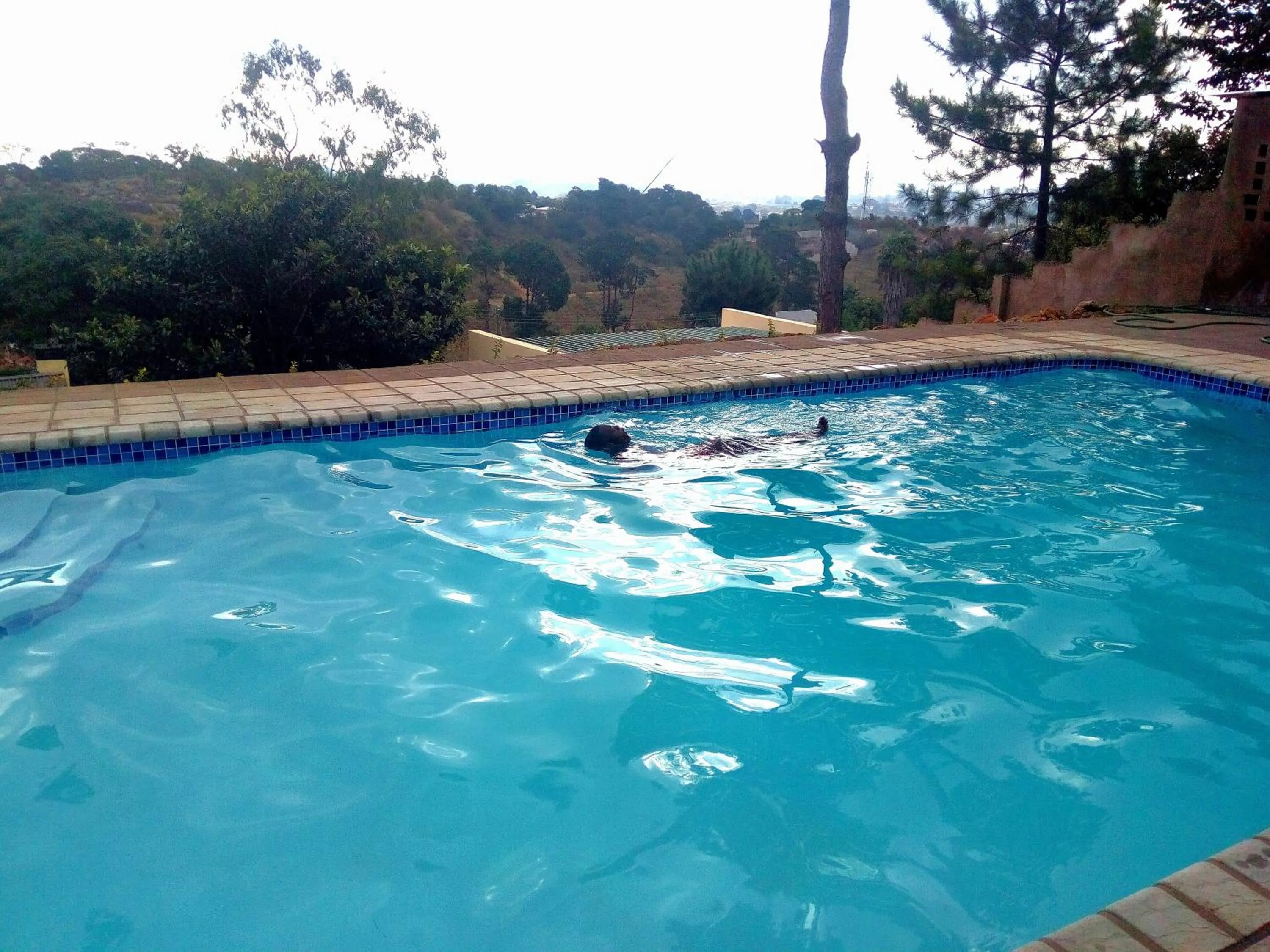Pool view in Chinyonga Guesthouse