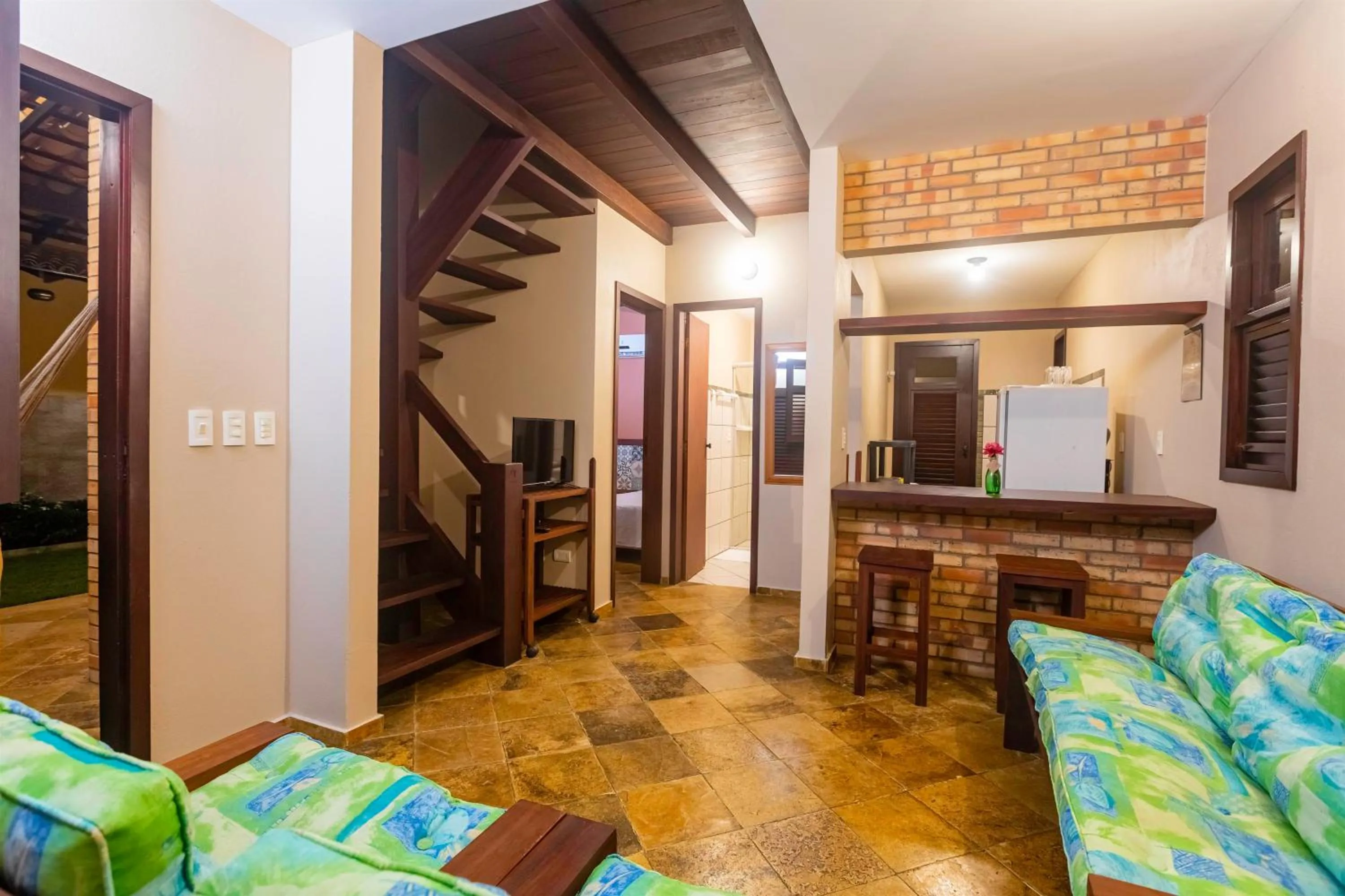 Kitchen or kitchenette in Sombra do Coqueiro Villas - 150m da Praia