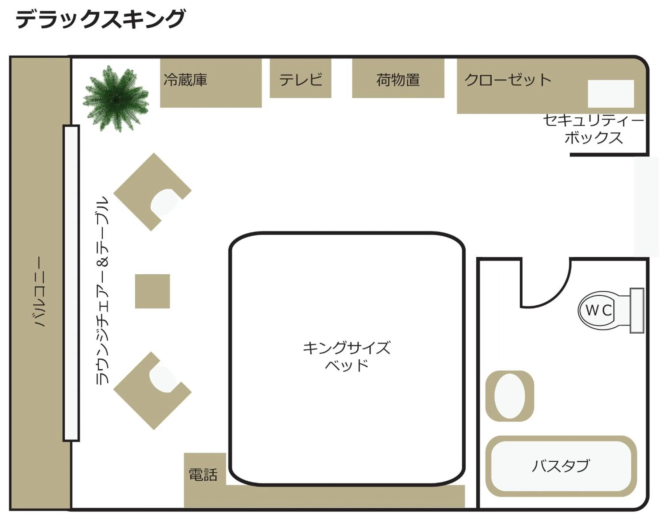 Floor plan in Guam Plaza Resort