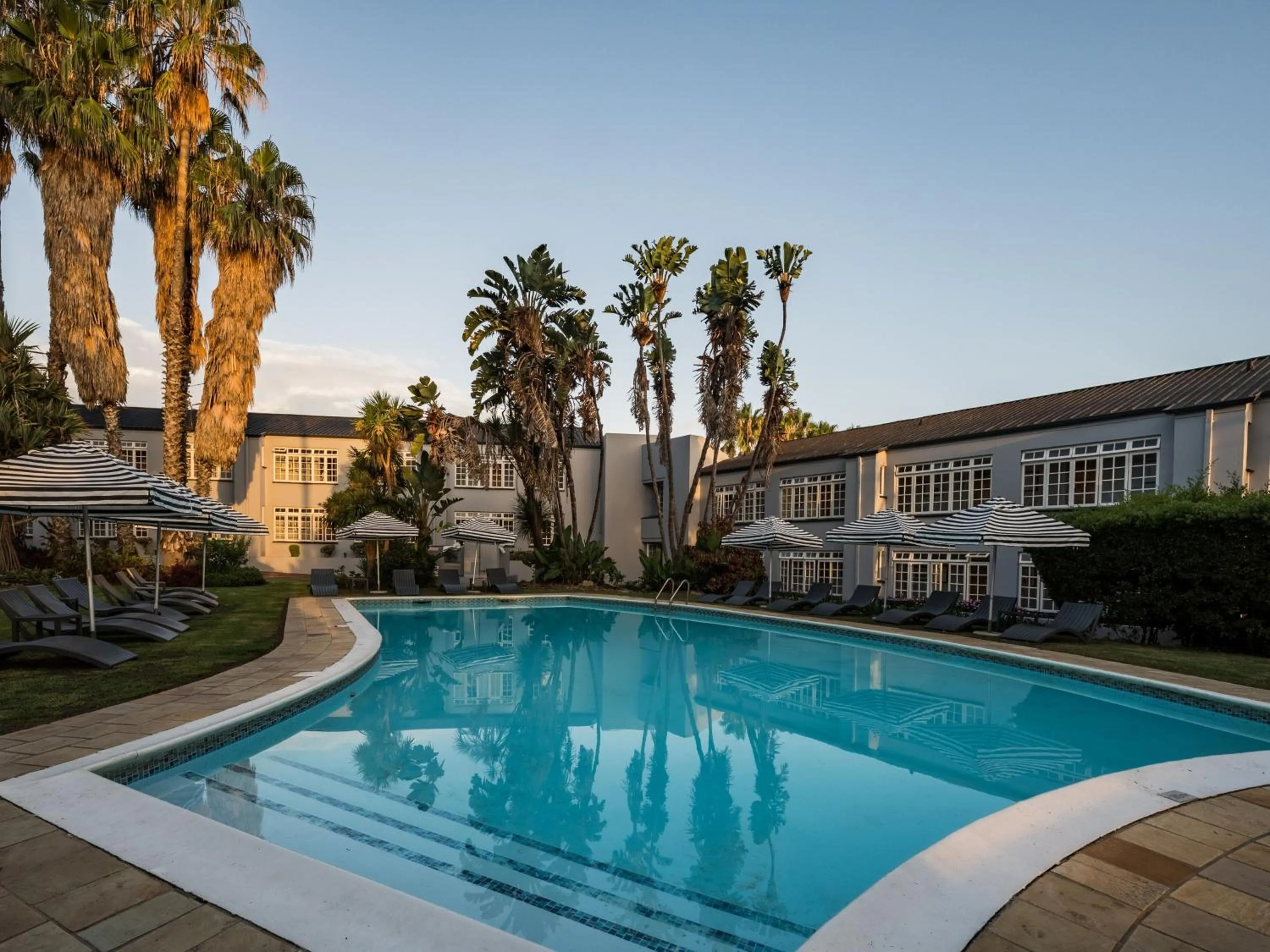 Pool view in ANEW Resort Wilderness Garden Route