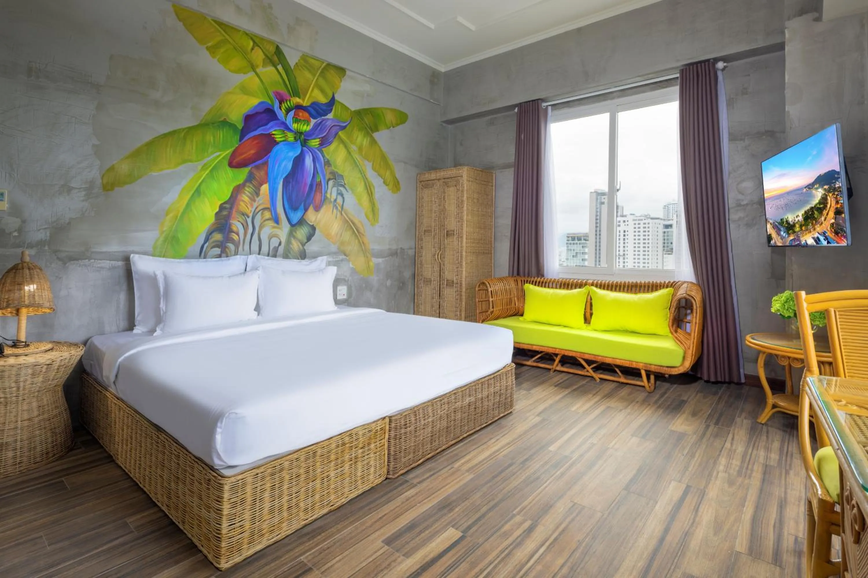 Bed in MissBamboo Hotel Nha Trang