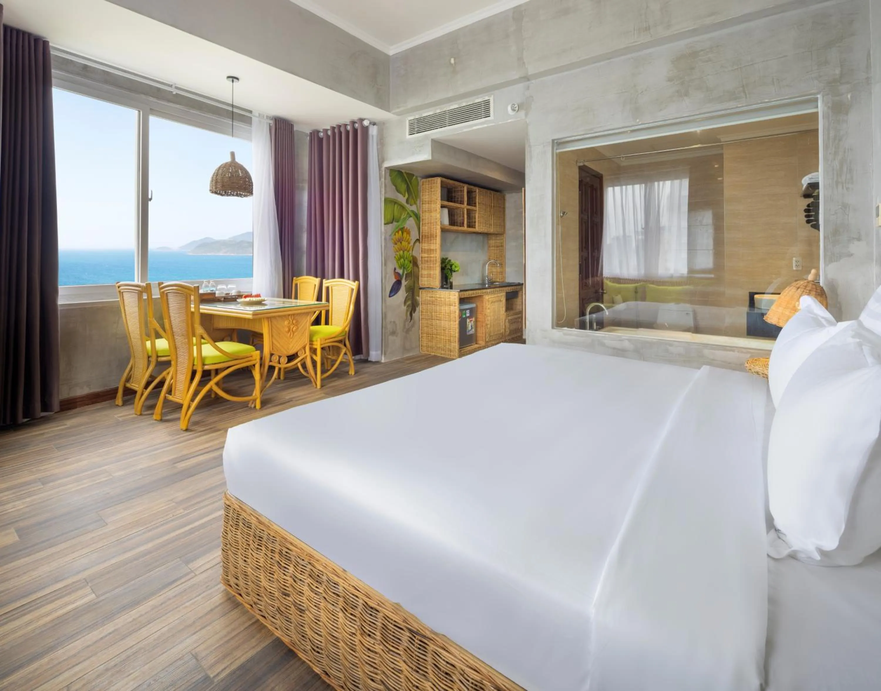 Bed in MissBamboo Hotel Nha Trang