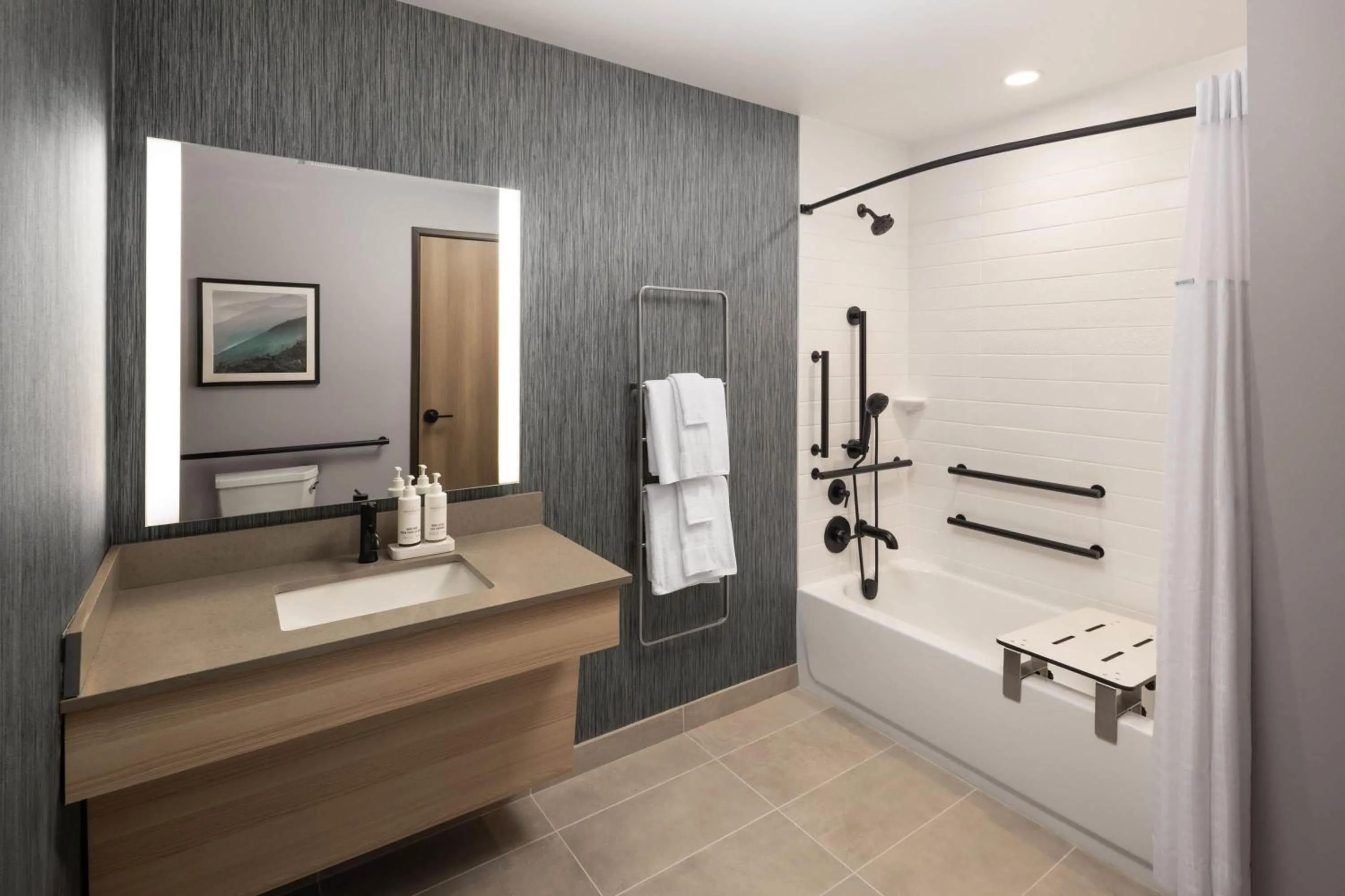 Bathroom in Hawthorn Extended Stay by Wyndham Leavenworth