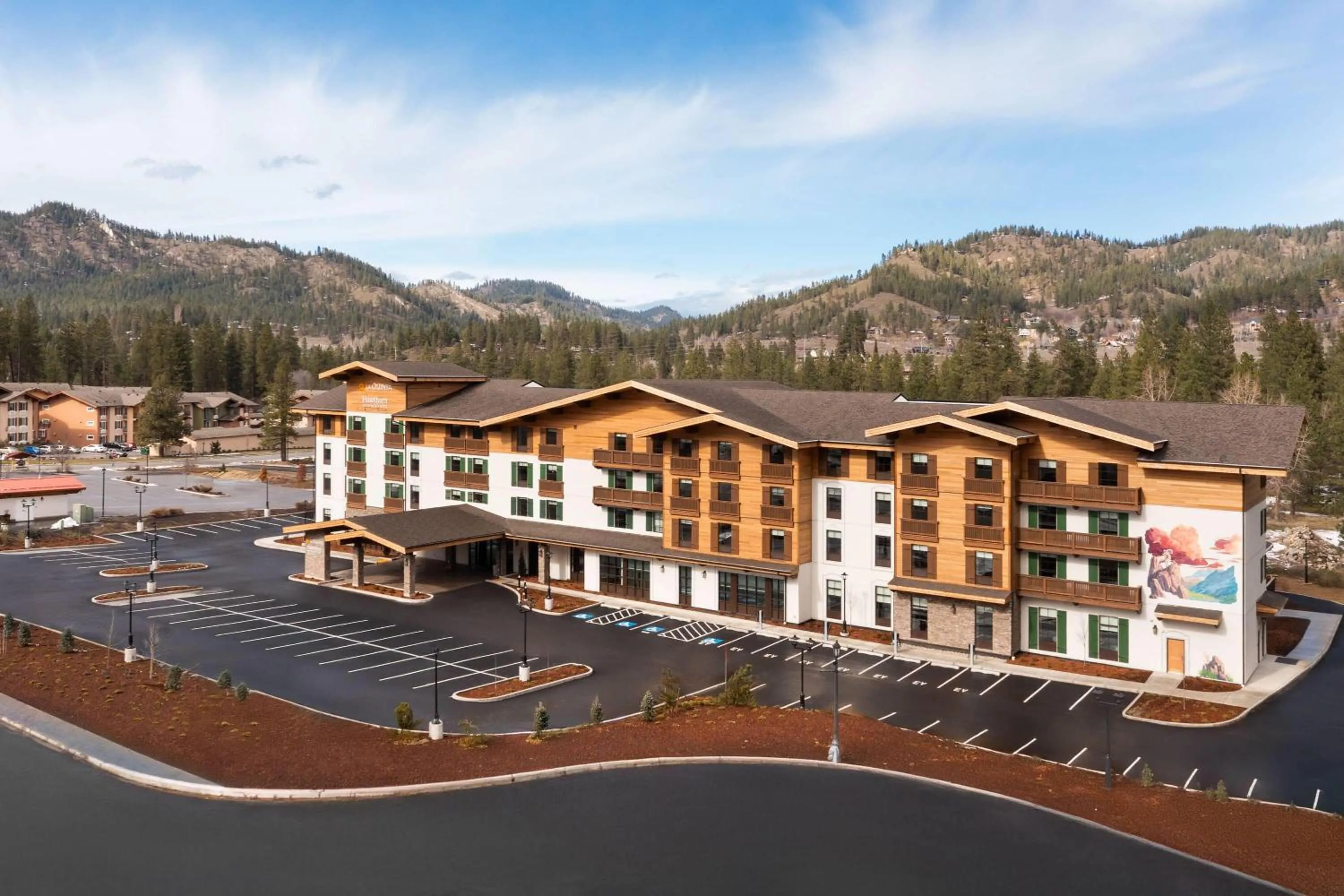 Property building in Hawthorn Extended Stay by Wyndham Leavenworth