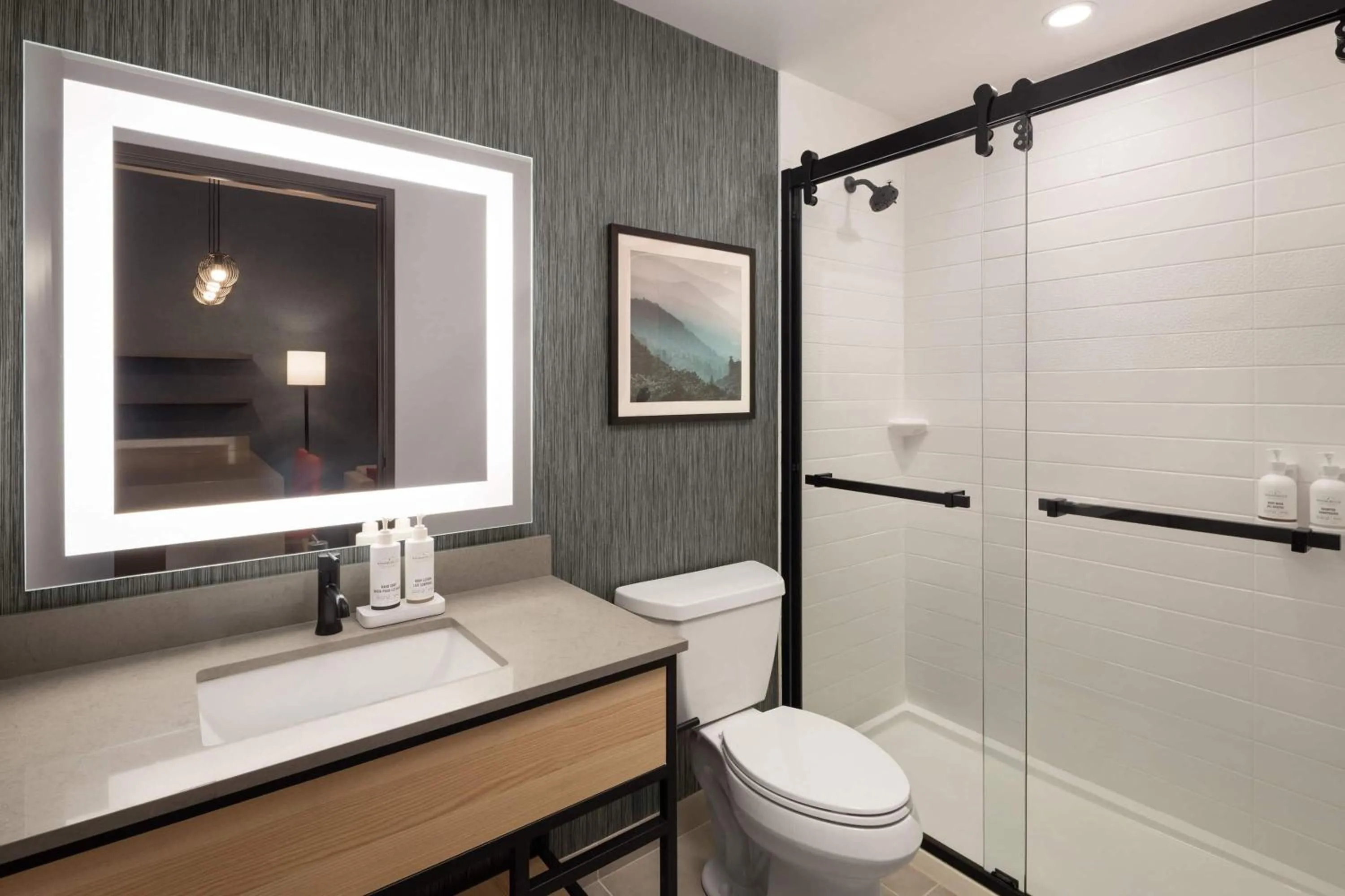 Bathroom in Hawthorn Extended Stay by Wyndham Leavenworth