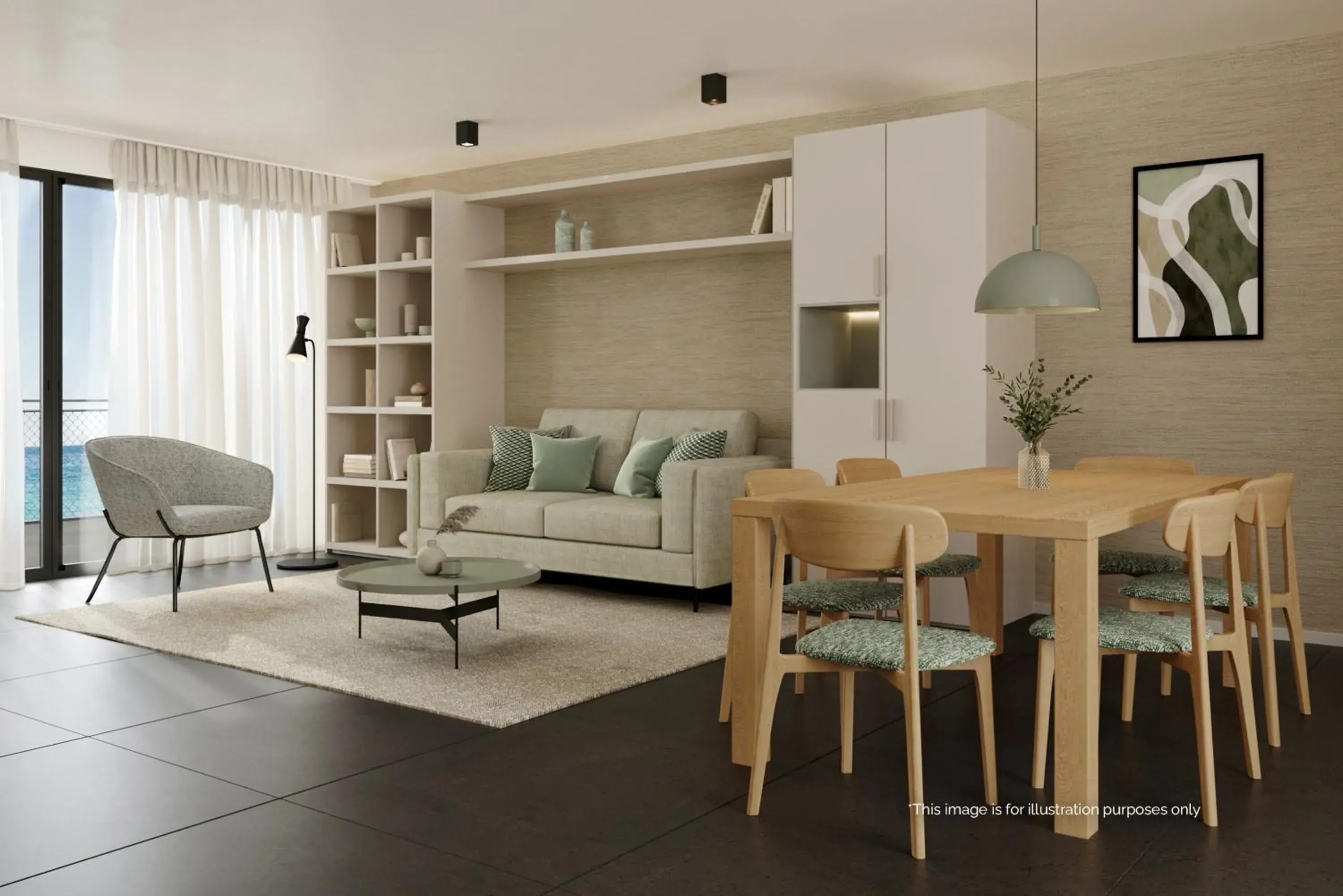 Three-Bedroom Apartment with Sea View and Balcony in Aminess Younique Vollo Hotel Residences Three-Bedroom Apartment with Sea View and Balcony in Aminess Younique Vollo Hotel Residences