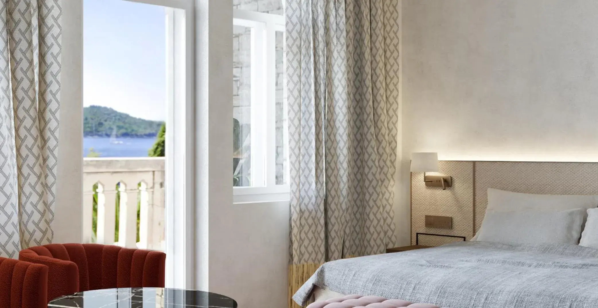 Deluxe Room with Balcony and Sea View - single occupancy in Villa Orsula Deluxe Room with Balcony and Sea View - single occupancy in Villa Orsula