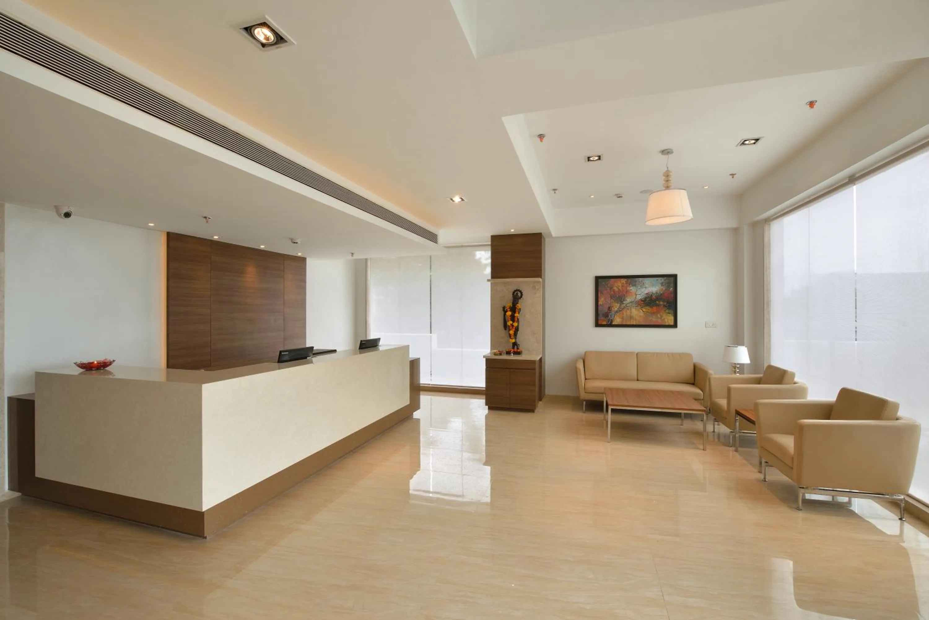 Lobby or reception in Krishna Palace Hotel - Ambernath