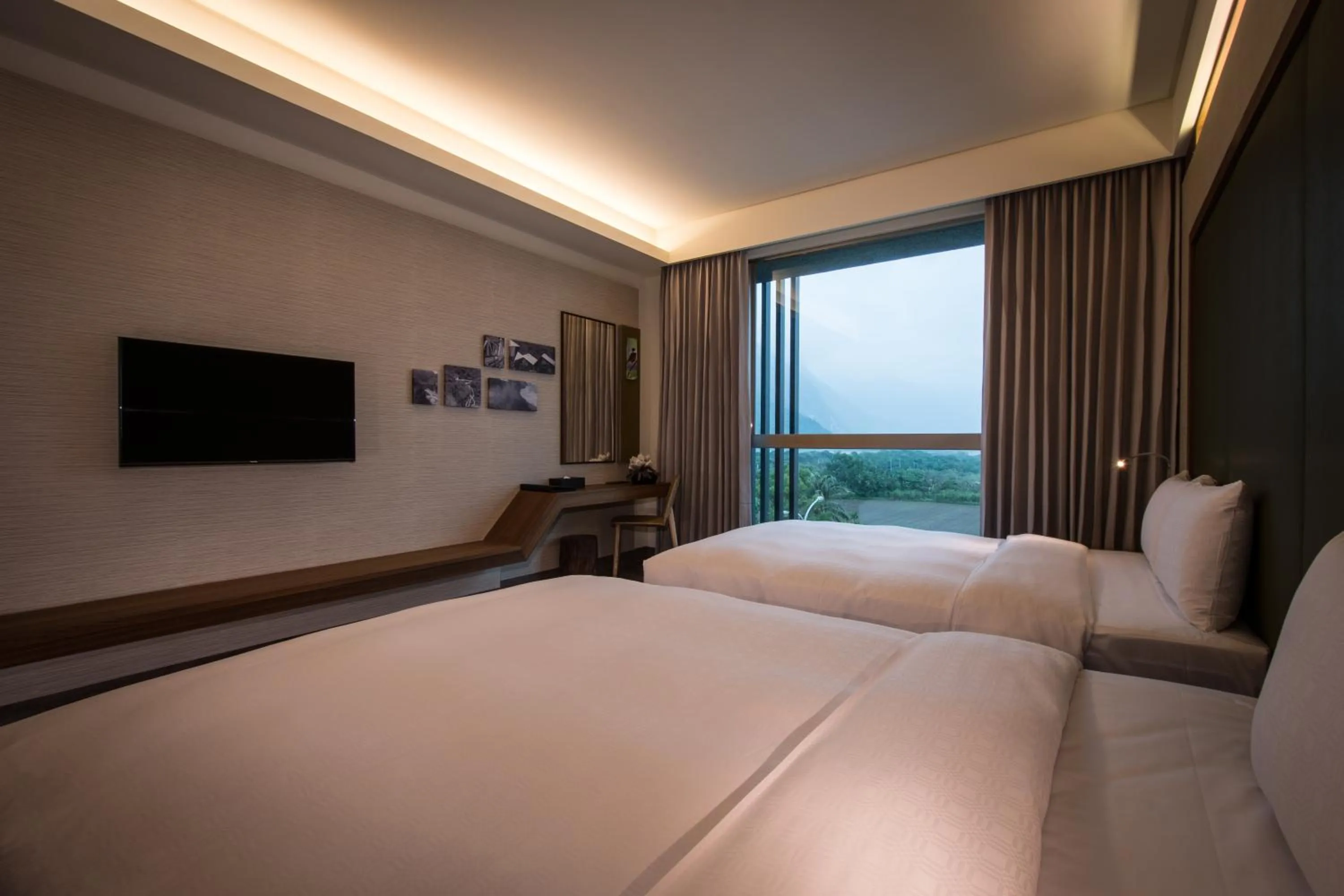 Bed in Taroko Liiko Hotels