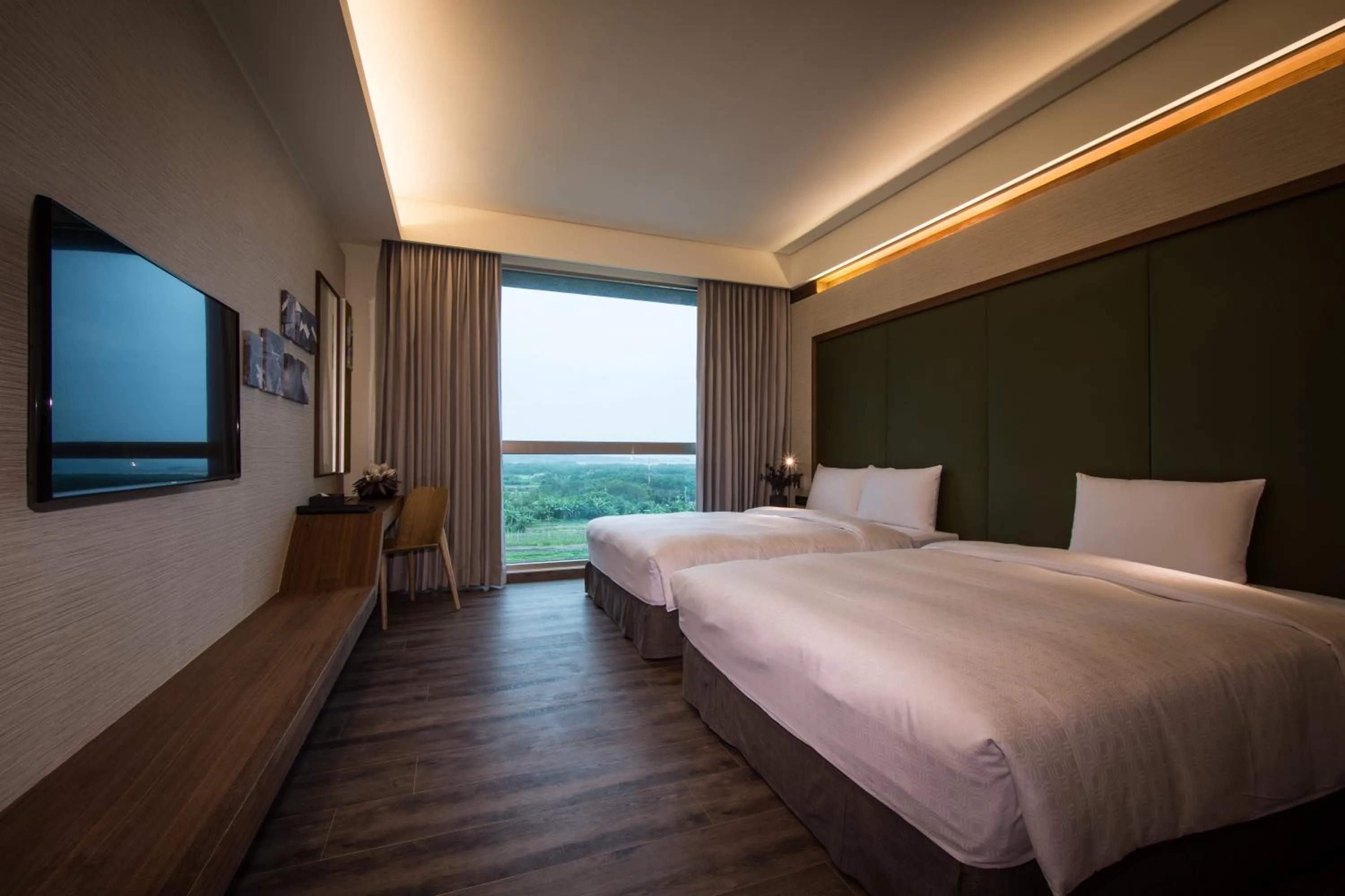 Bed in Taroko Liiko Hotels