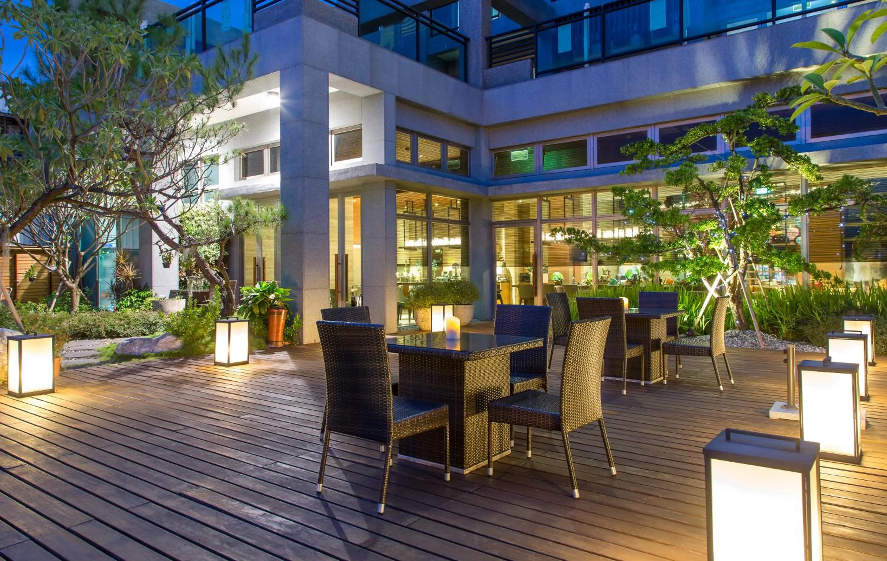 Patio in Taroko Liiko Hotels