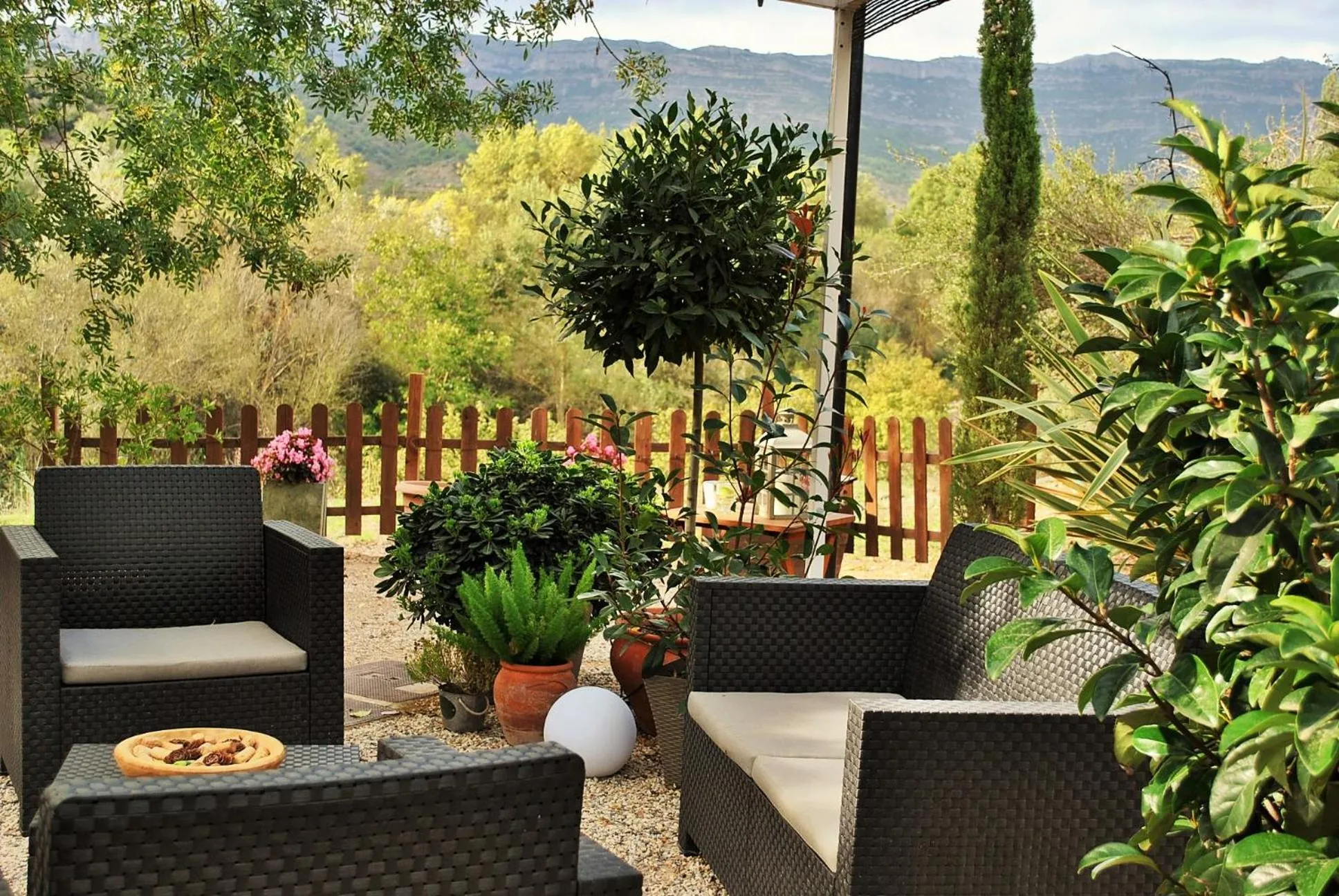 Garden in Masia El Canalot - Molí Del Pont