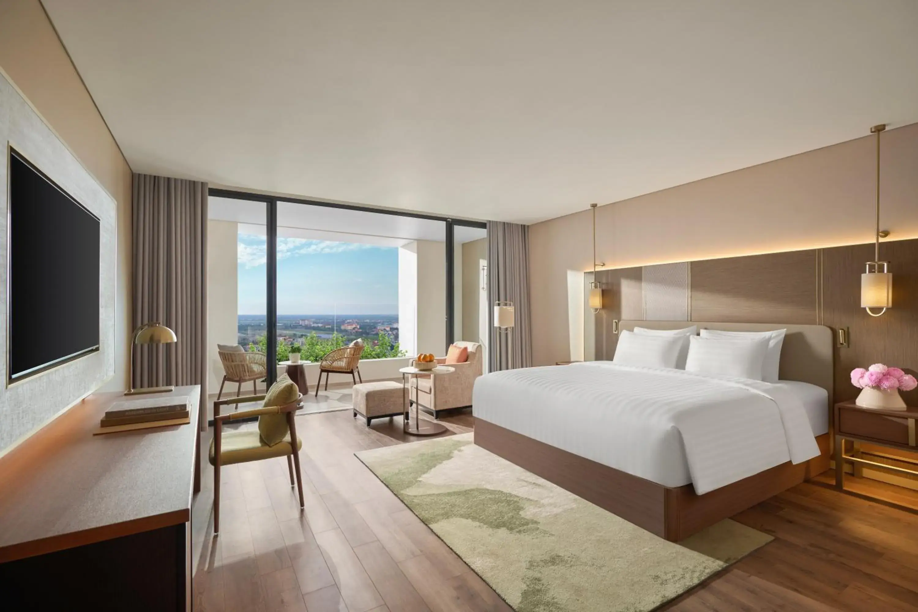 Deluxe Executive King Room with Lounge Access and Panorama View in Pullman Ninh Binh Deluxe Executive King Room with Lounge Access and Panorama View in Pullman Ninh Binh