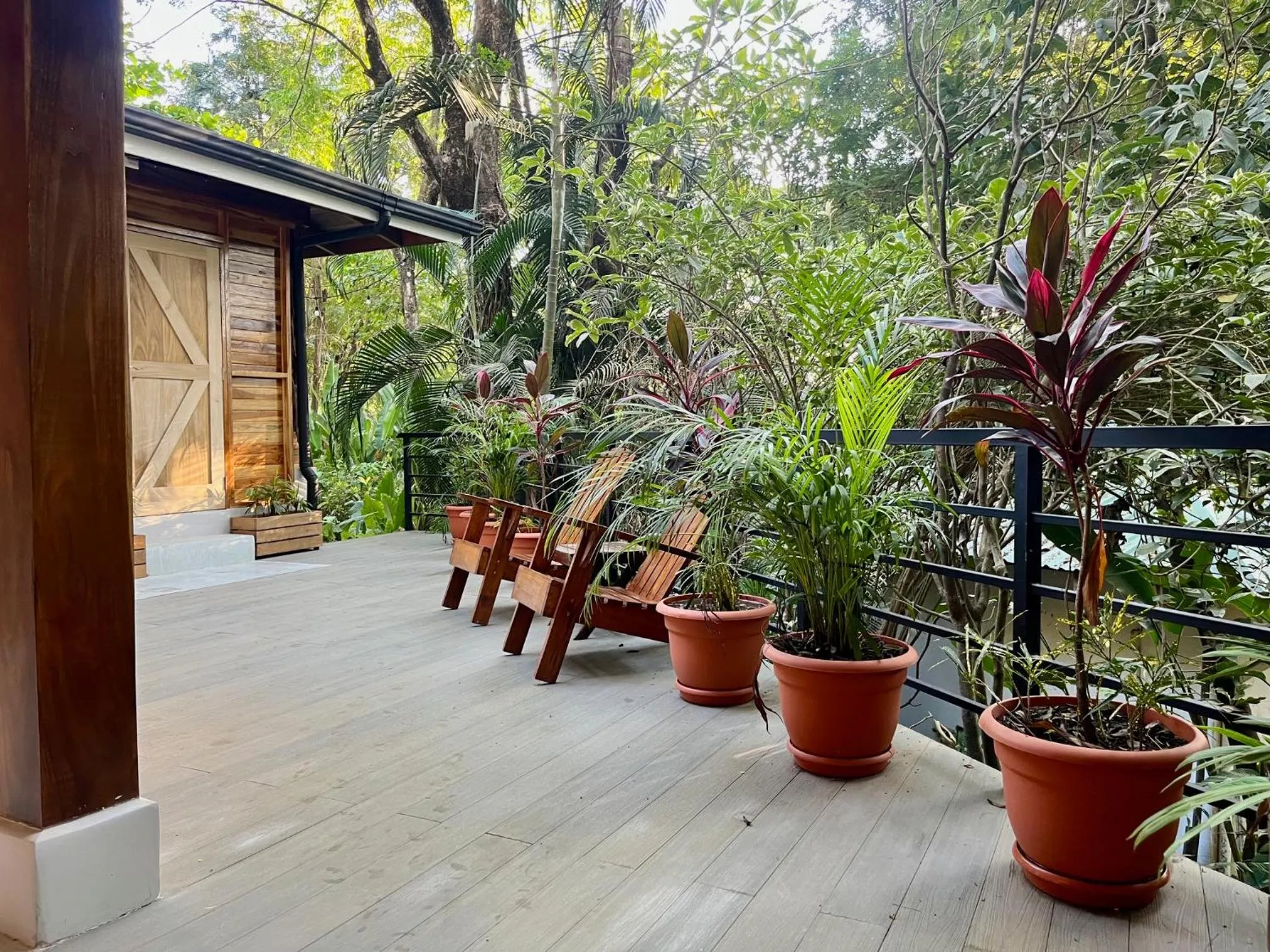 Patio in Makanas Beach Bungalows