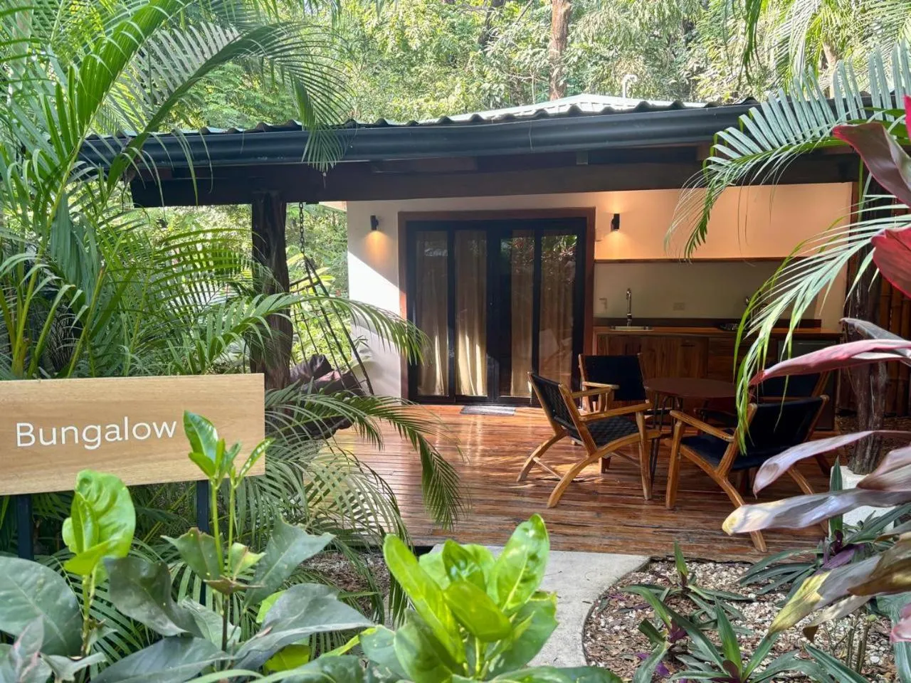 Patio in Makanas Beach Bungalows