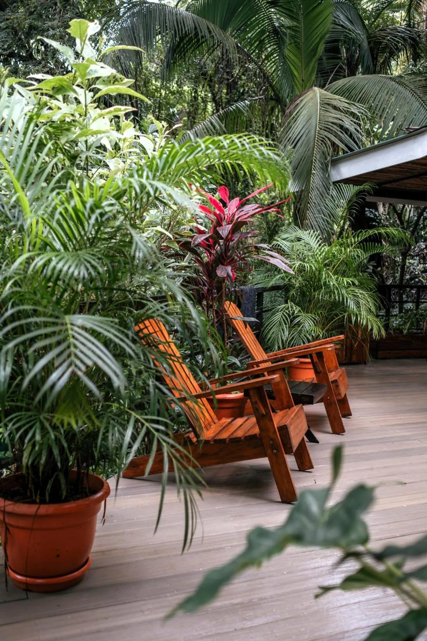 Patio in Makanas Beach Bungalows