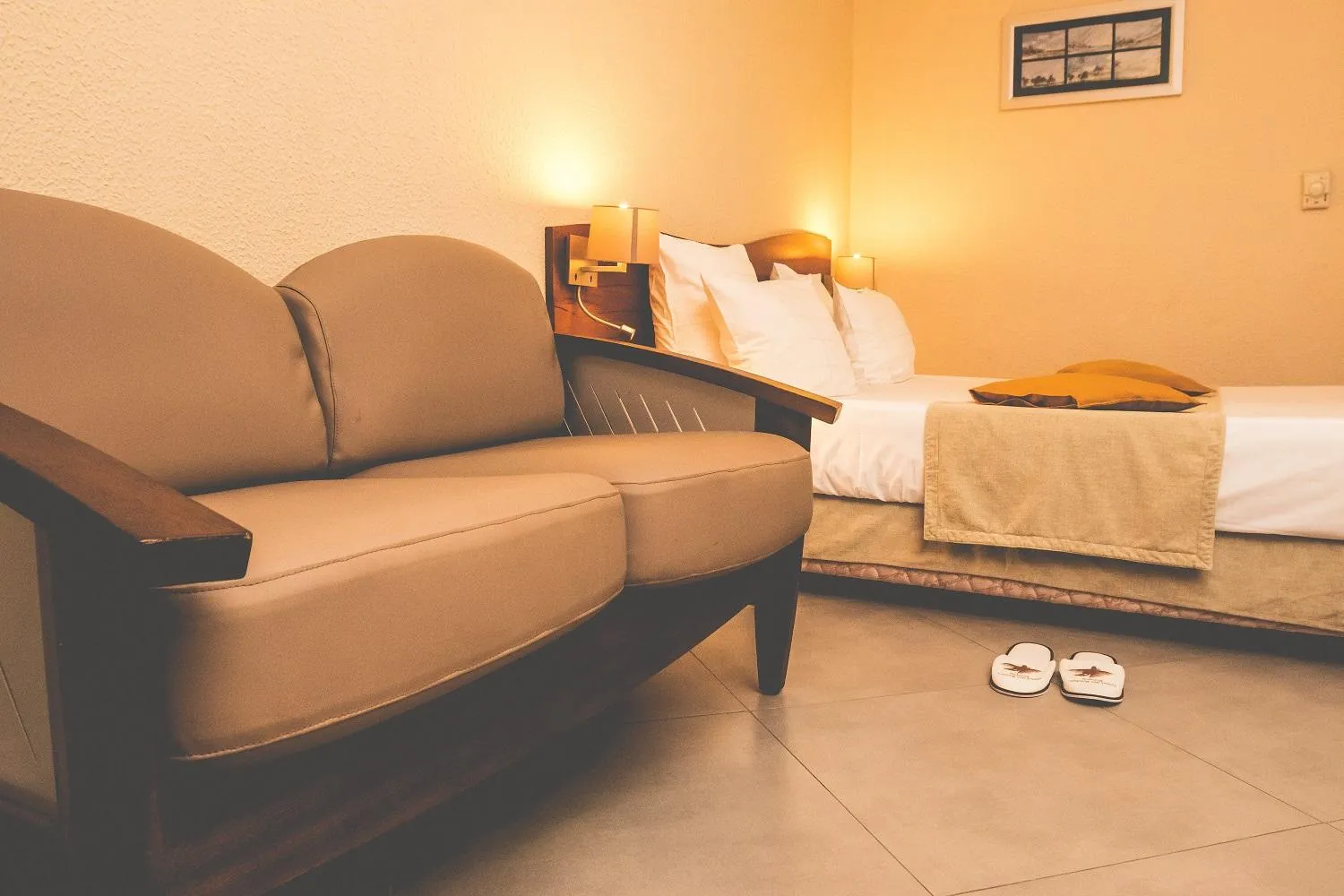 Bed in Hotel des Roches