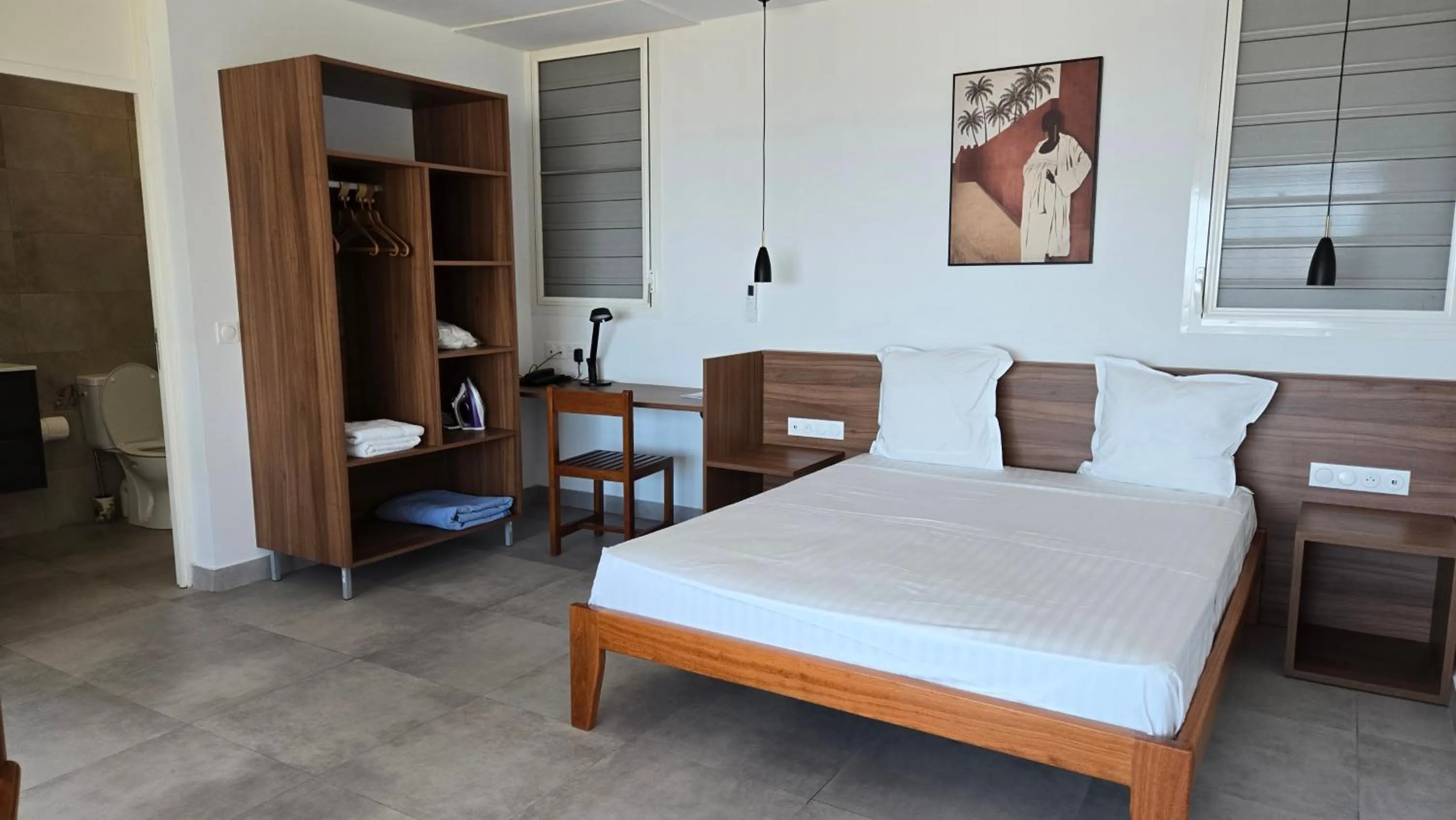 Bed in Hotel des Roches