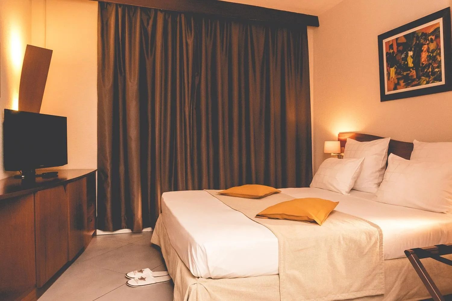 Bed in Hotel des Roches