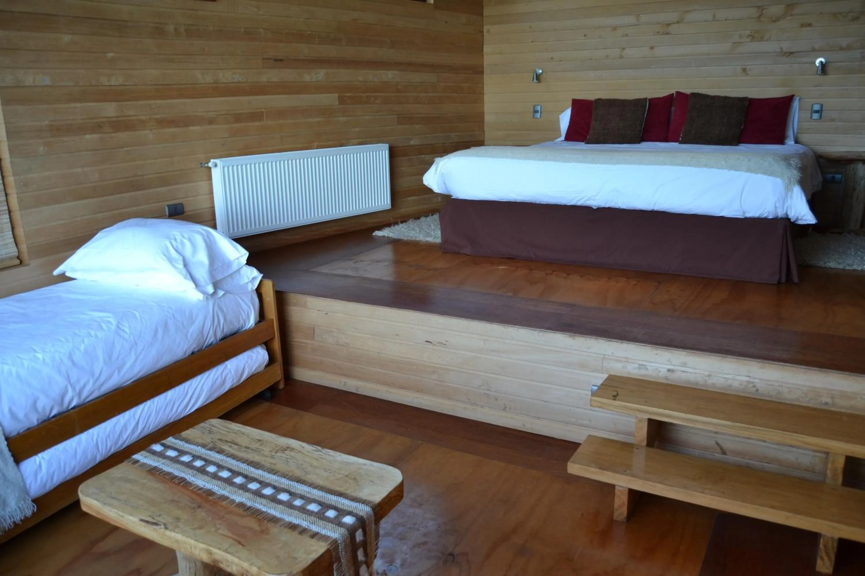 Bed in Refugio Pullao