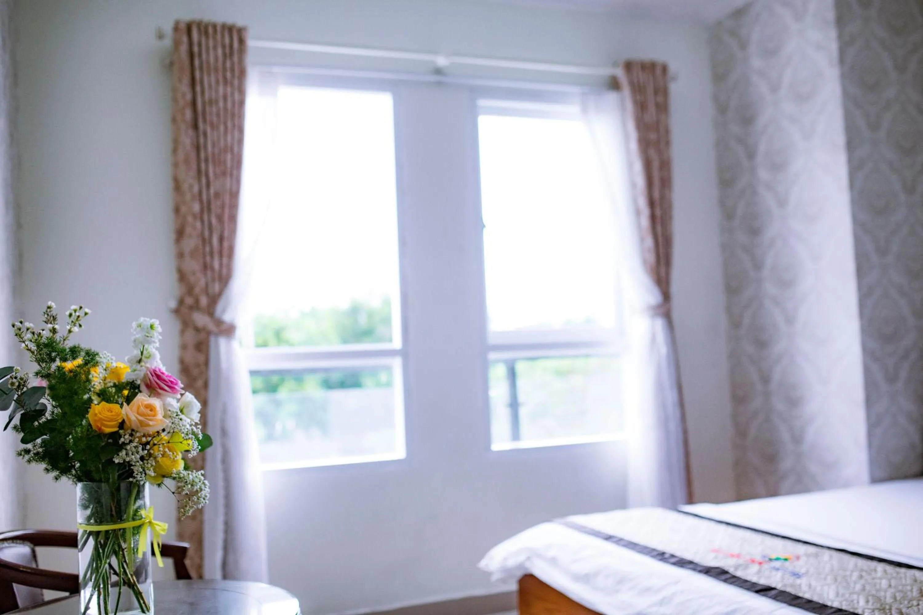 Bed in Huynh Duc Hotel