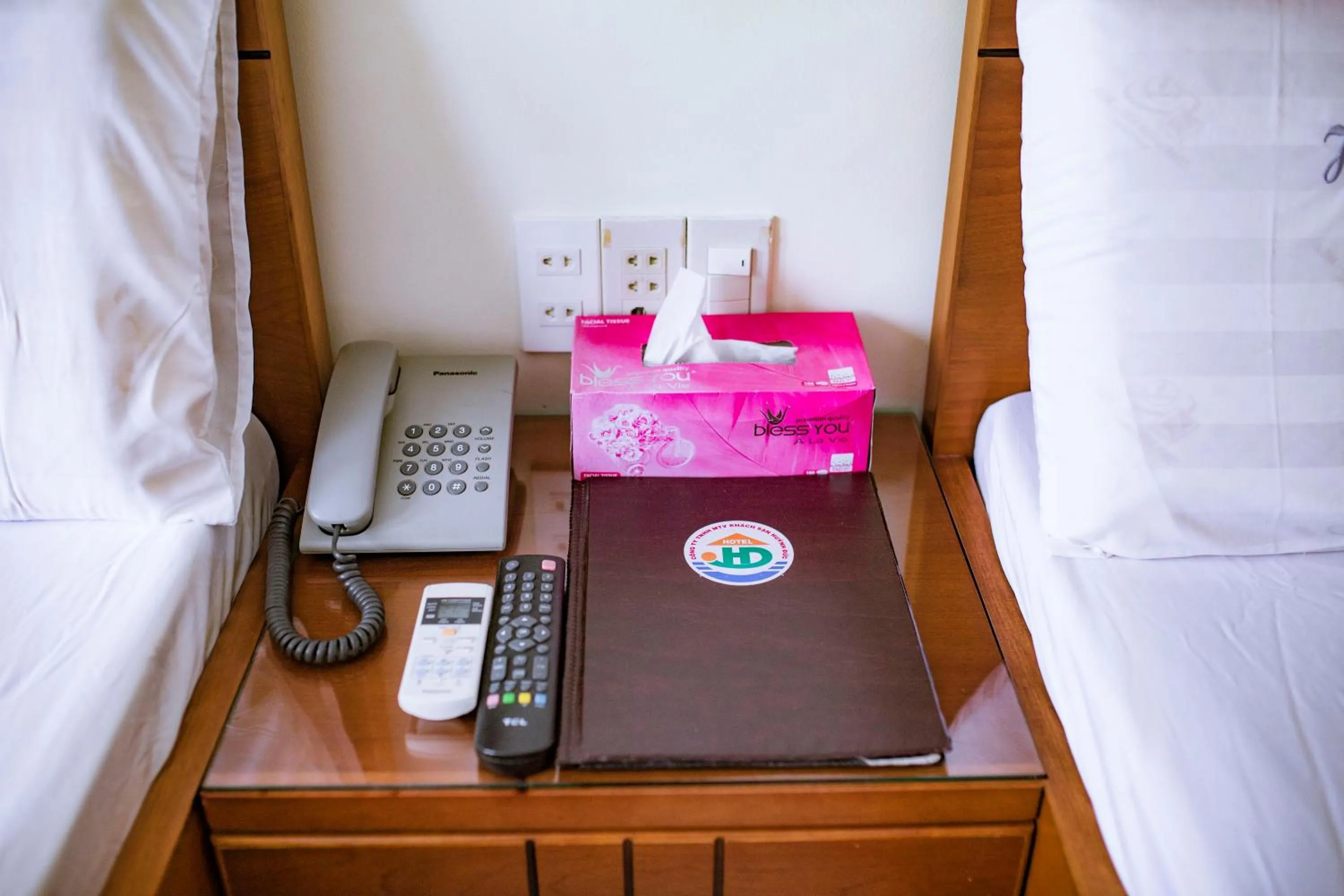 Bed in Huynh Duc Hotel