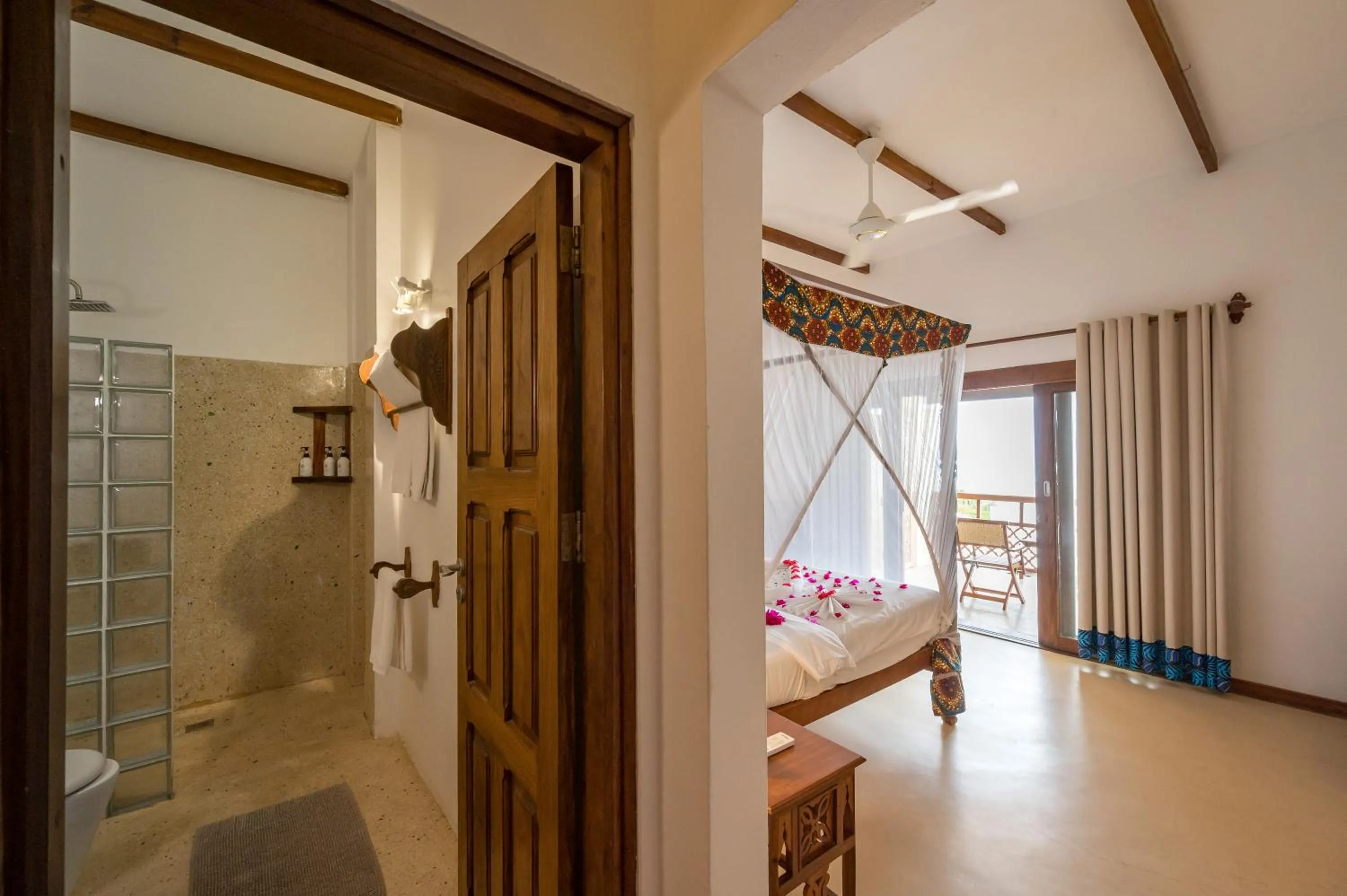 Shower in Warere Beach