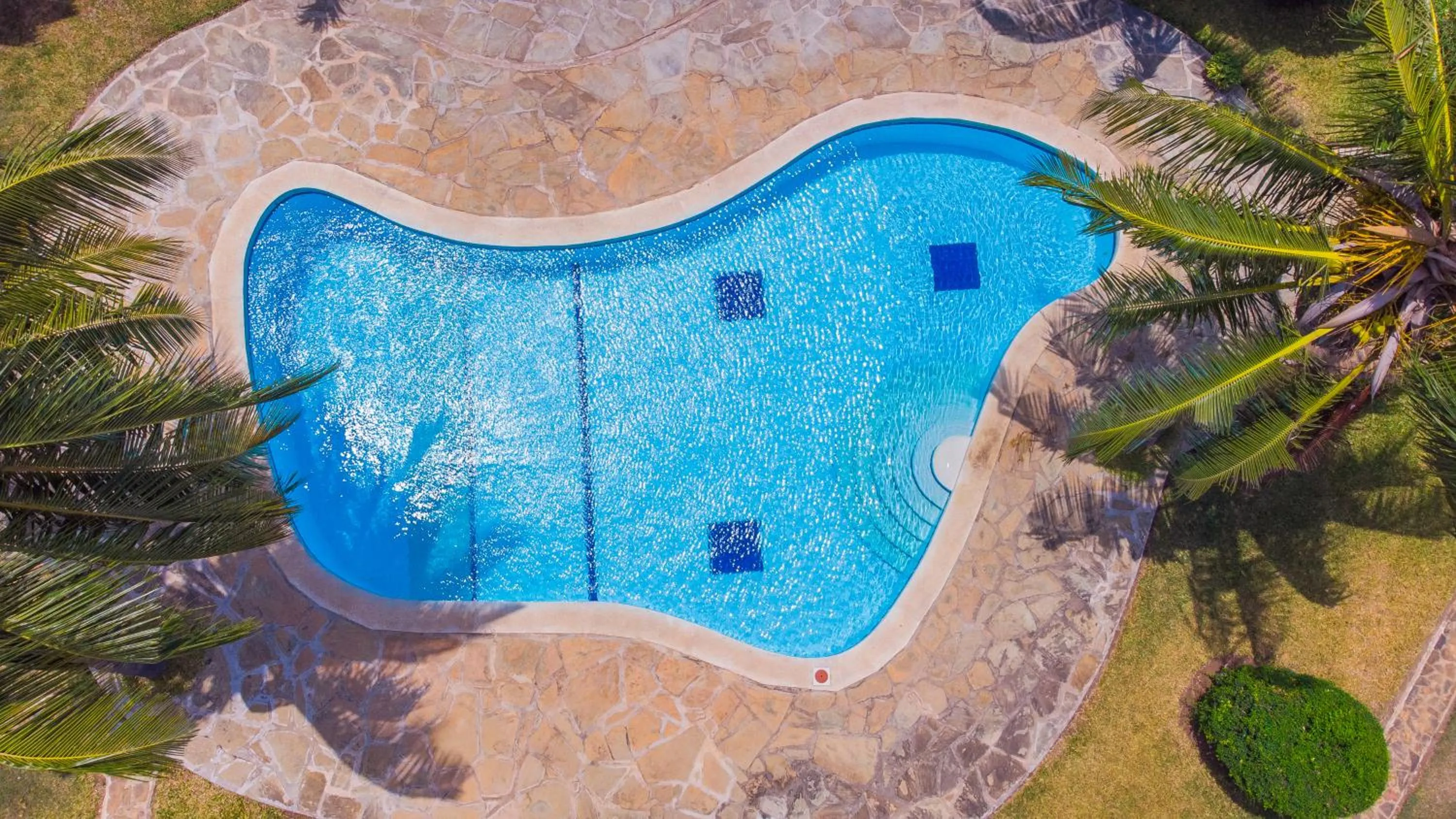 Pool view in Doric Cottages Diani