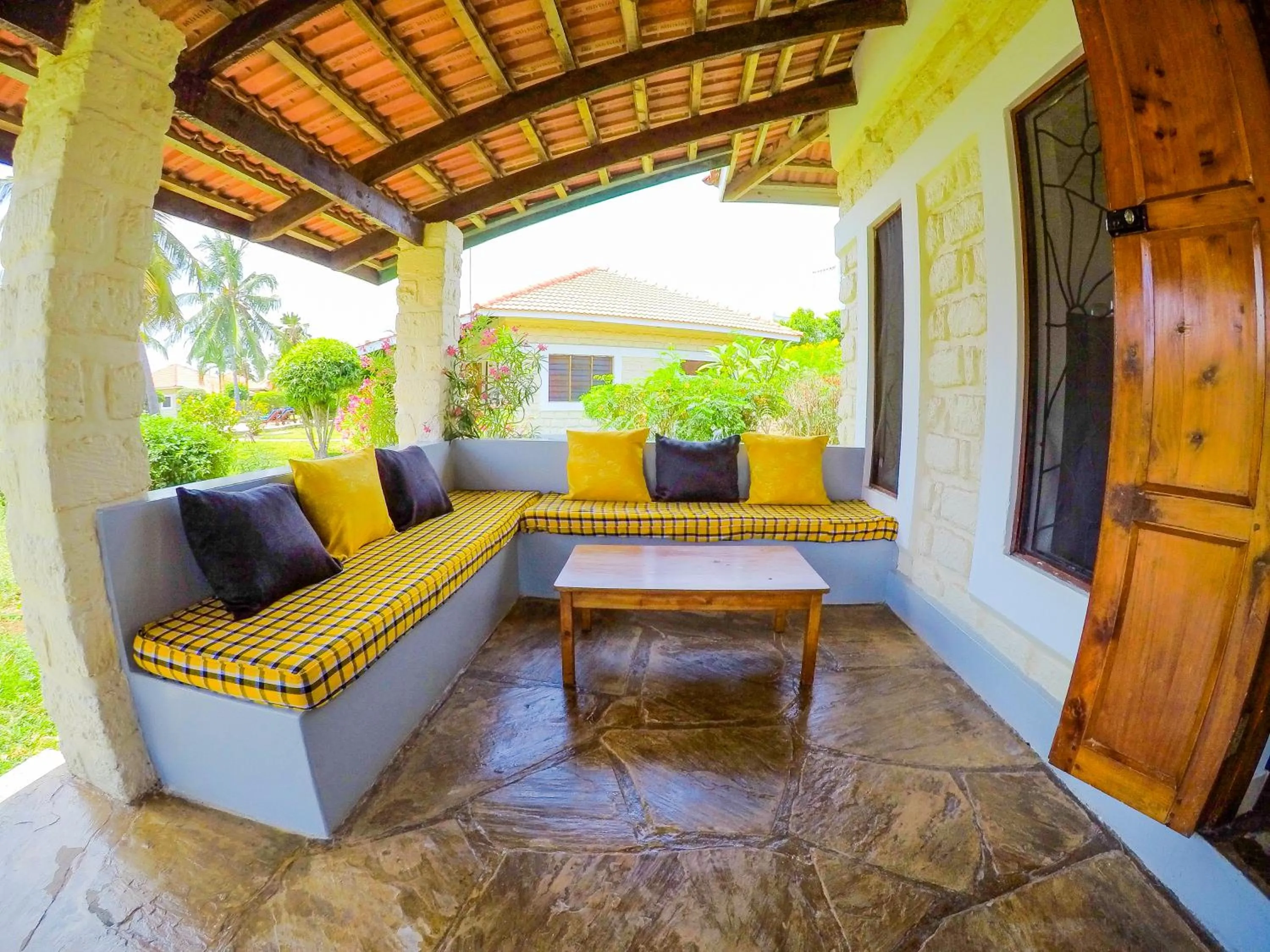 Patio in Doric Cottages Diani