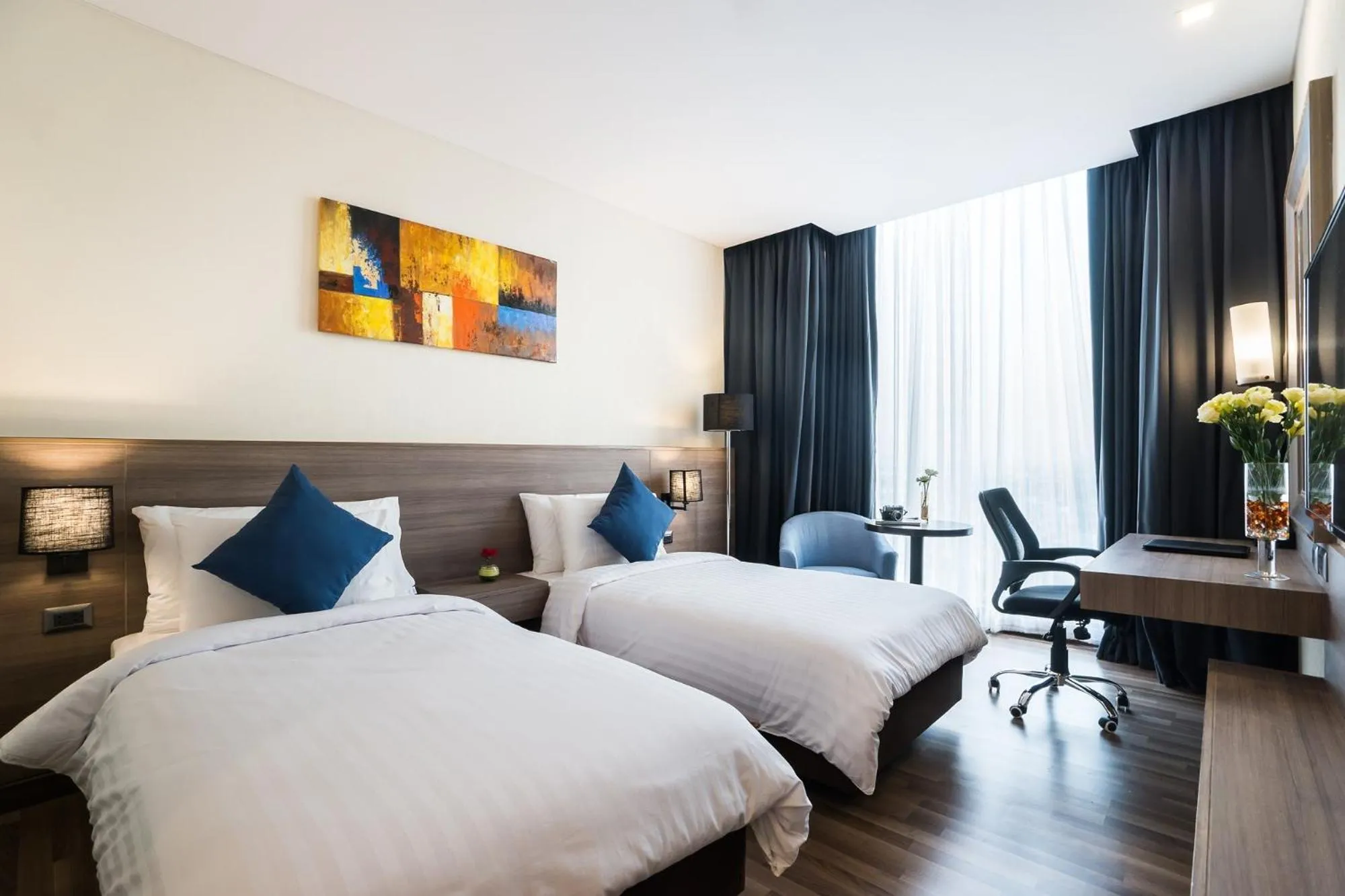 Bed in Best Western Plus Wanda Grand Hotel